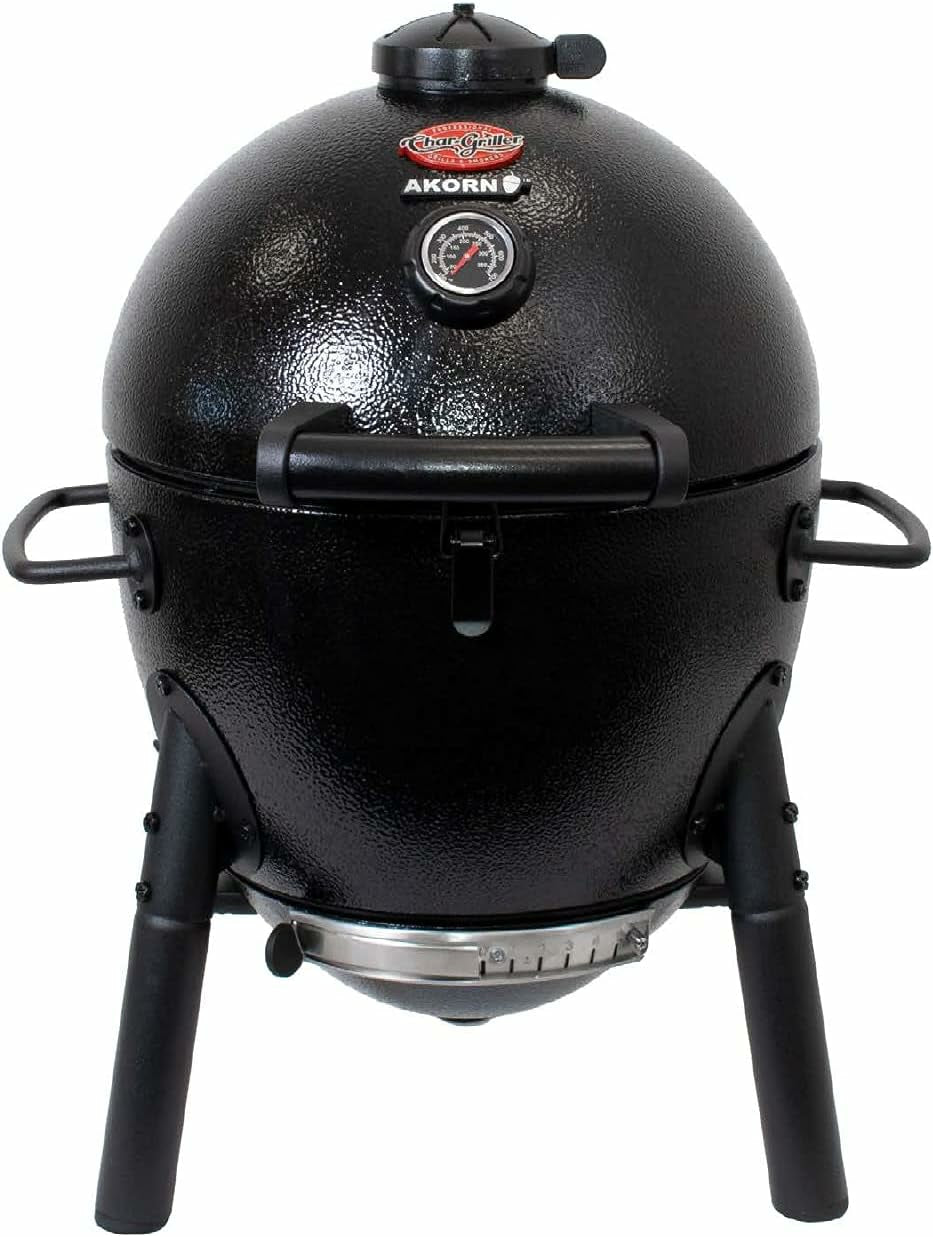 Char-Griller Kamado Akorn Jr. – Ø 52 cm, Grillfläche 1'000 cm², Holzkohle – schwarz