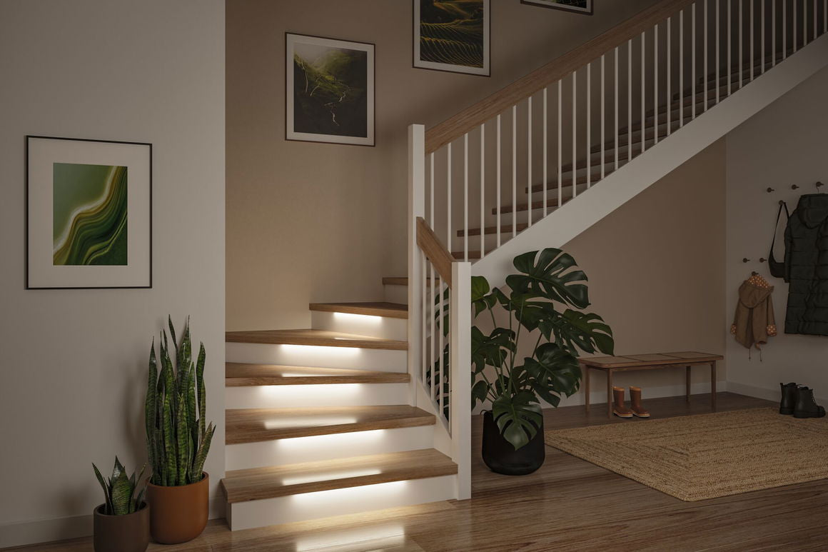 Paulmann LED-Strip/Leuchtstreifen 0,5 m – Warmweiss, 32 lm, 0,3 W – IP20 – 1 Stk. – Weiss, Kupfer