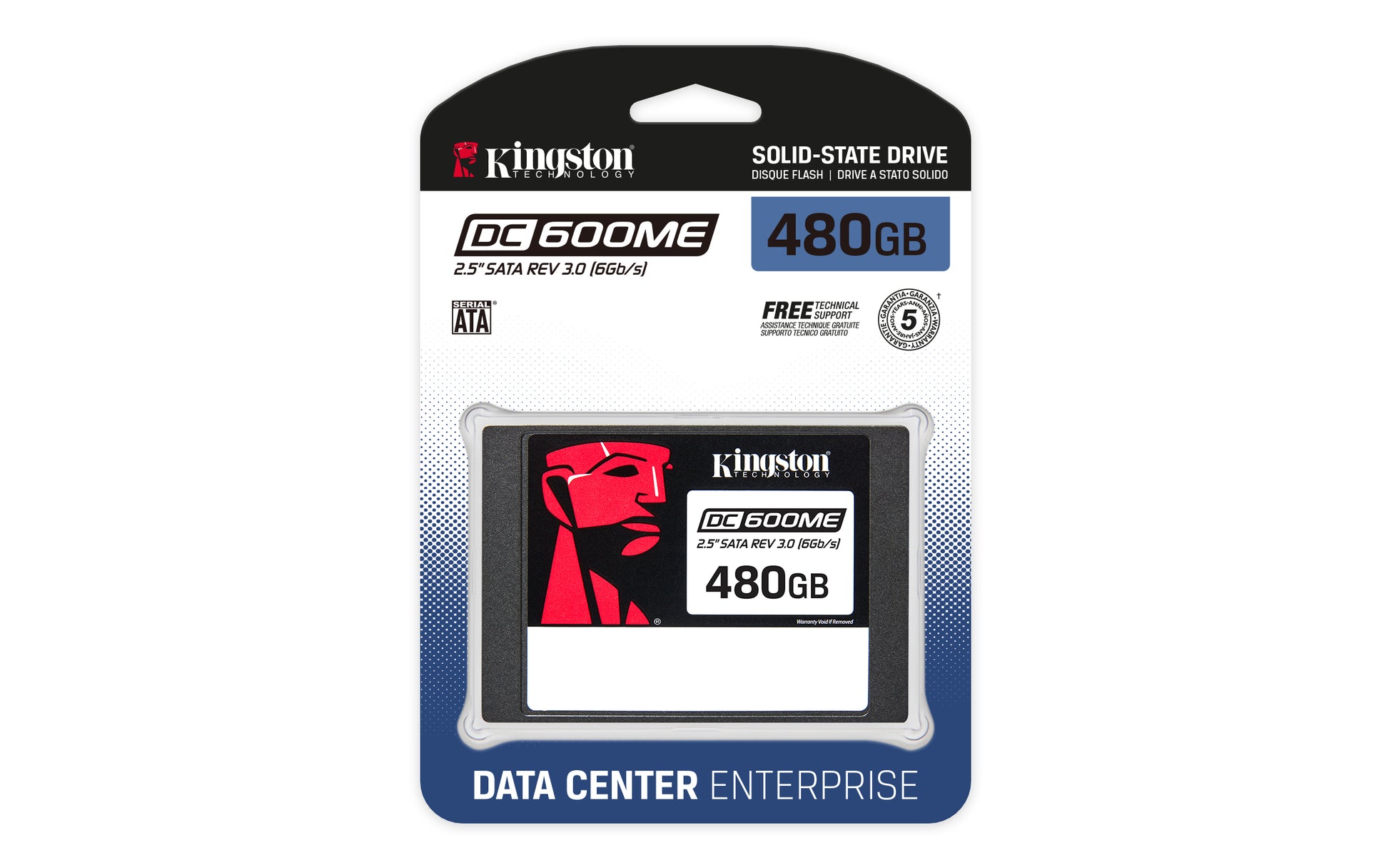 Kingston DC600ME Mixed-Use SSD – 480 GB, 2,5" SATA