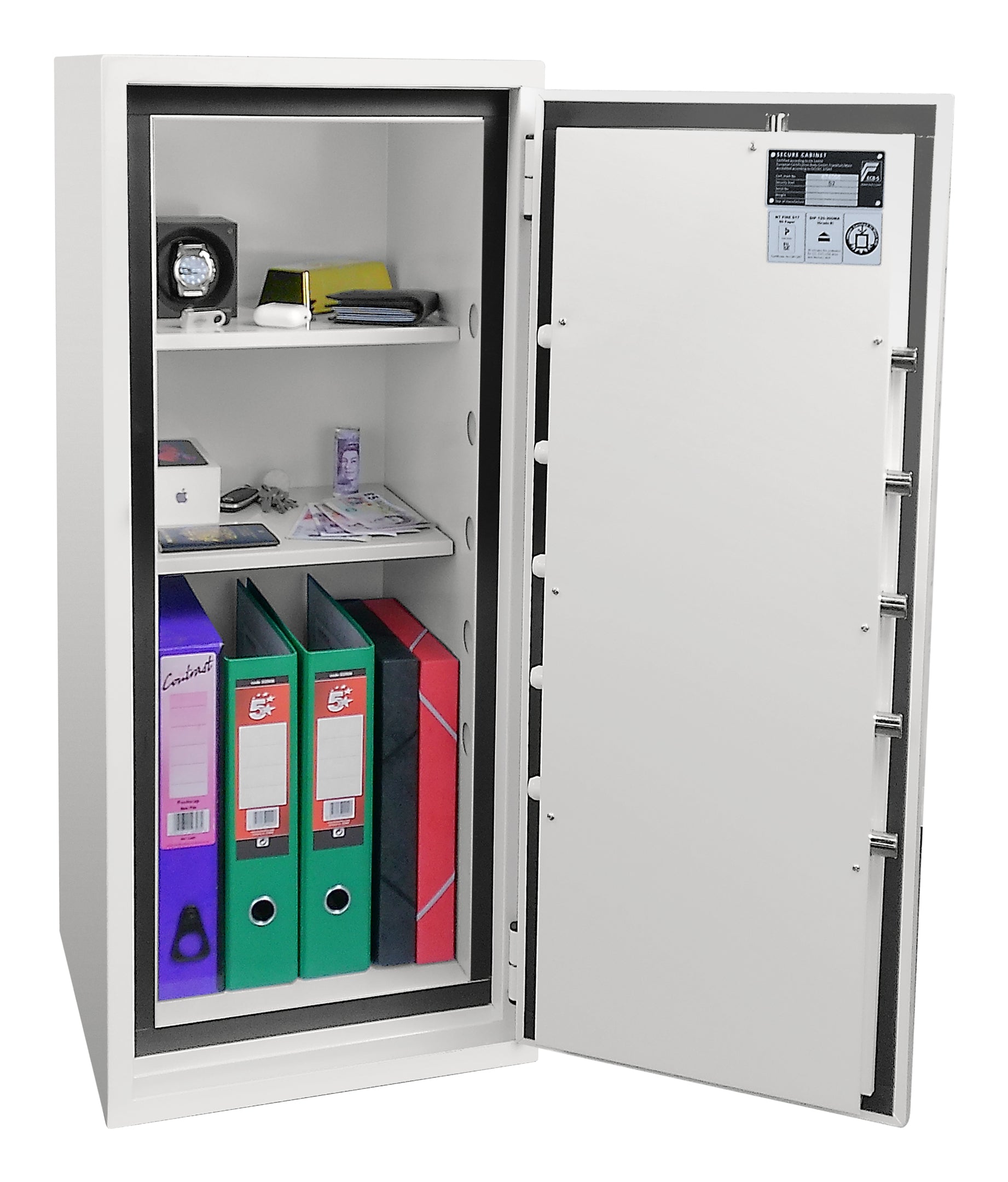 Phoenix Safe Co. Phoenix Sicherheitsschrank Fortress Pro SS1465K – Schlüsselschloss – 97 l – Feuerschutz 60 min – Weiss