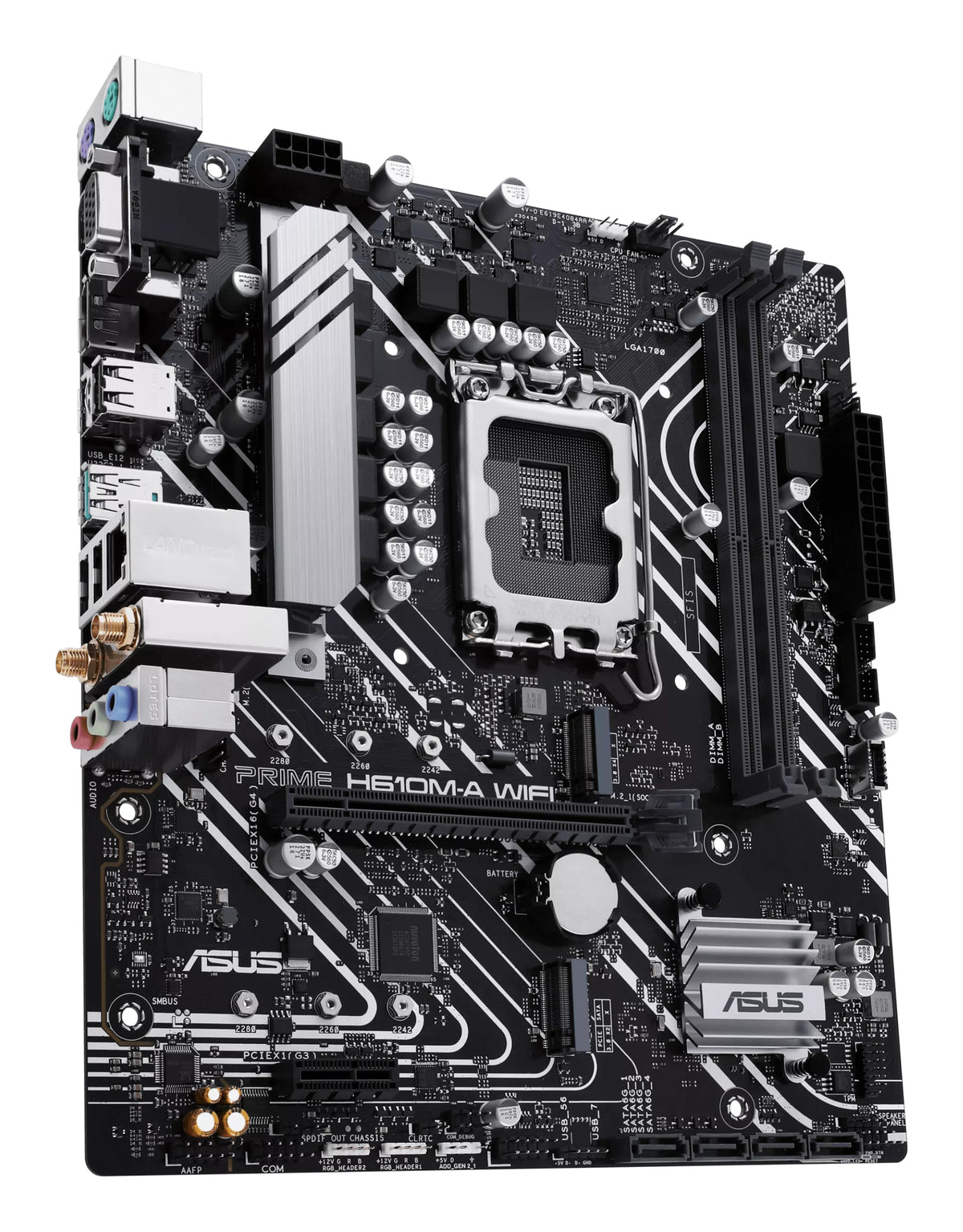 ASUS PRIME H610M-A WIFI – Mainboard – LGA 1700, Intel H610, mATX, DDR5
