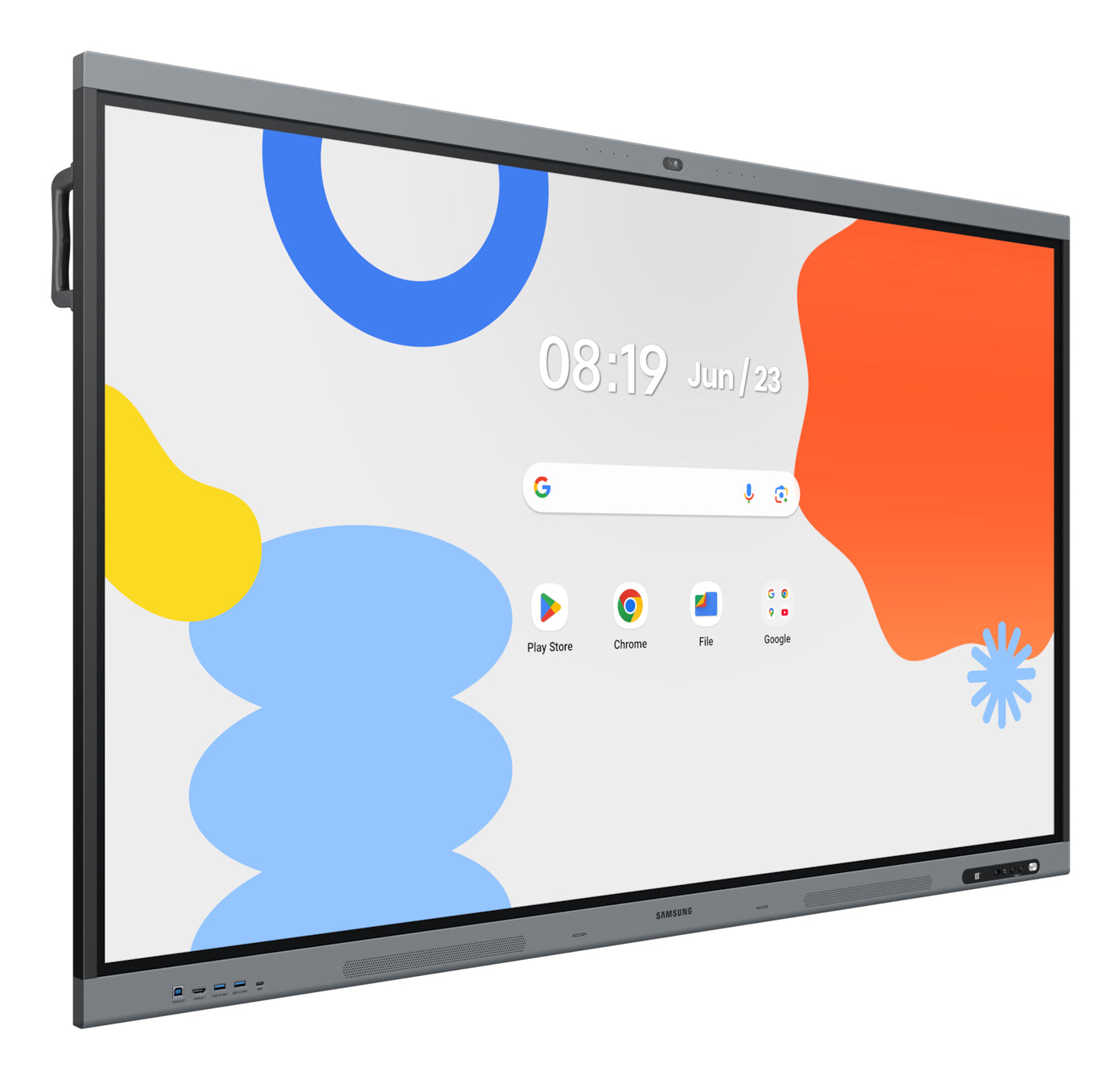 Samsung WA65FX-P – Interaktives Display, 65", Mediaplayer integriert, Webcam, VESA 600 × 400, Schwarz