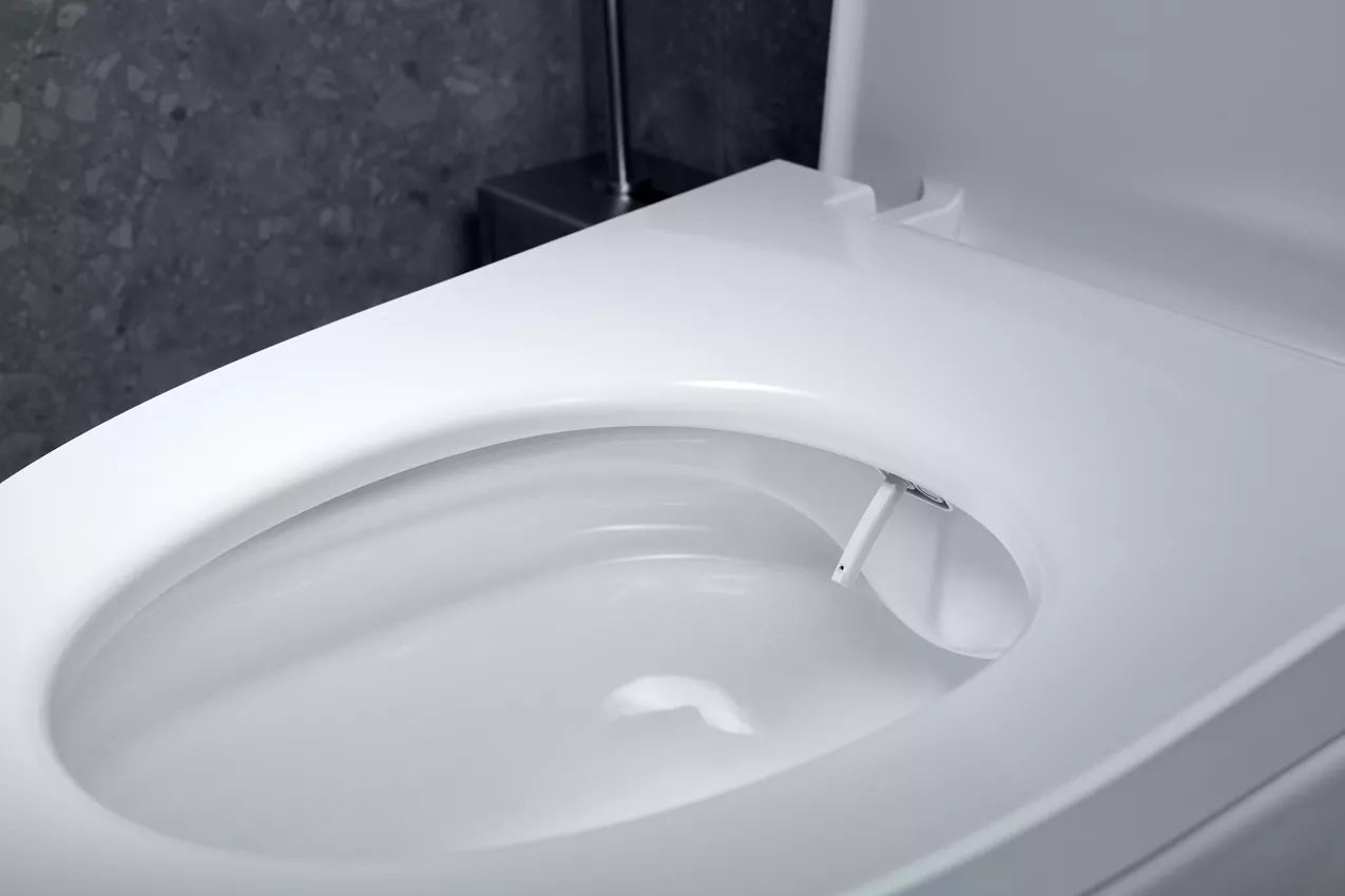 Diaqua Toilettensitz – Duroplast, weiss, verlängert, mit Deckel, Soft-Close, 42–48,3 × 37 cm