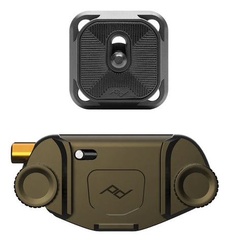 Peak Design Capture Clip & Plate v3 Gurtclip-Halterung – für Kameras – Olive