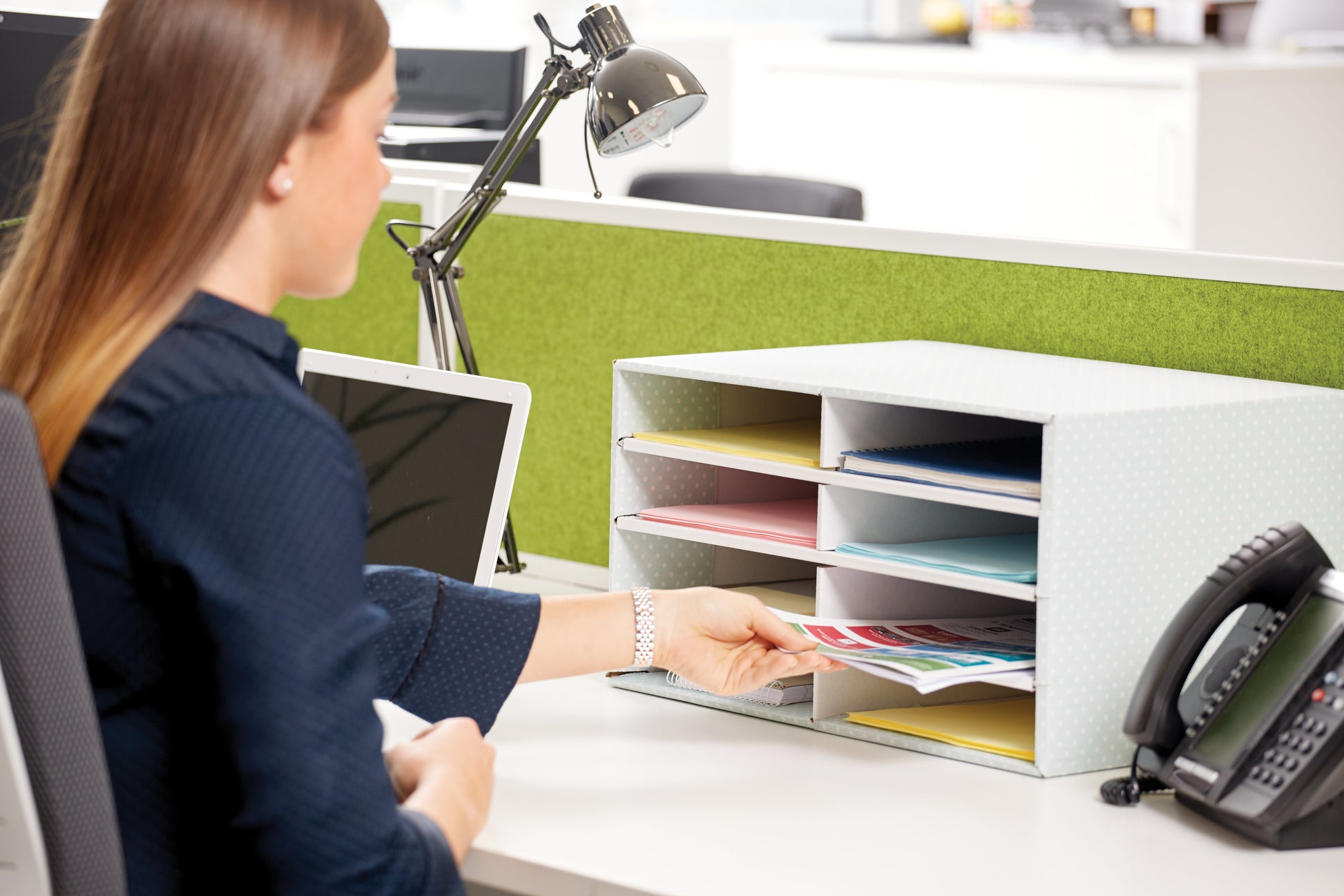 Fellowes R-Kive System Schreibtischmanager – Grün/Weiss, A4