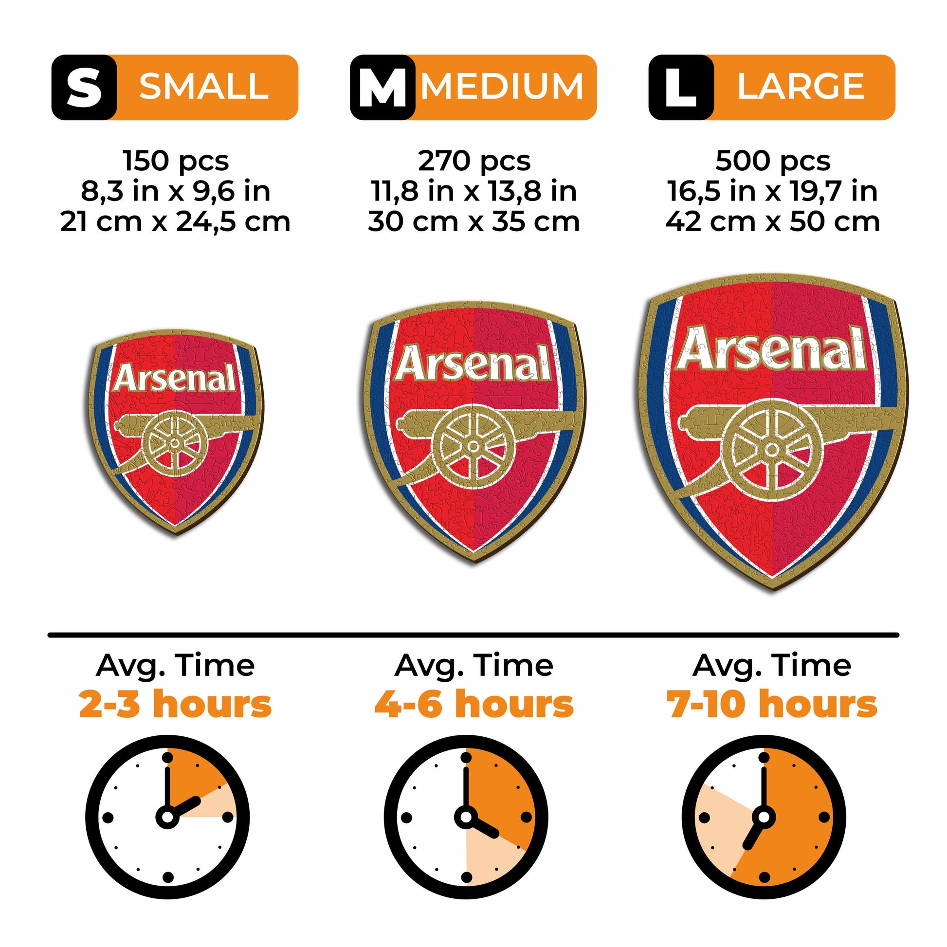 Iconic Puzzles Arsenal FC - Logo – Logikspiel, ab 10 Jahren