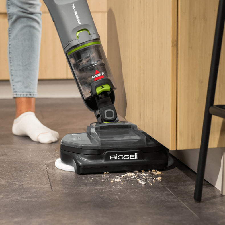 Bissell Akkustaubsauger SpinWave + Vac Pet Pro (3898N), mit Wischfunktion – 70 min, Behälter 0,4 l