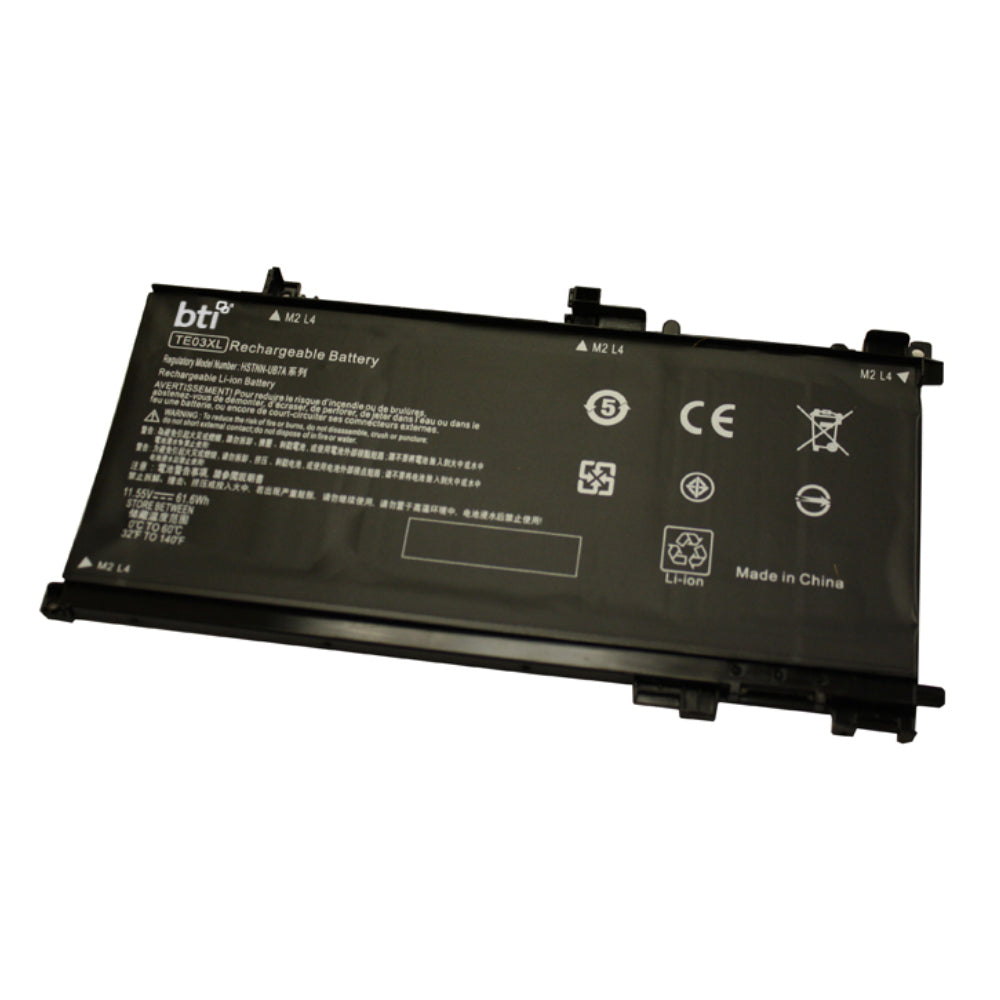 BTI Notebook-Akku – für HP Pavilion 15-bc (TE03XL) – 61,6 Wh, 11,55 V (3 Zellen) – Schwarz