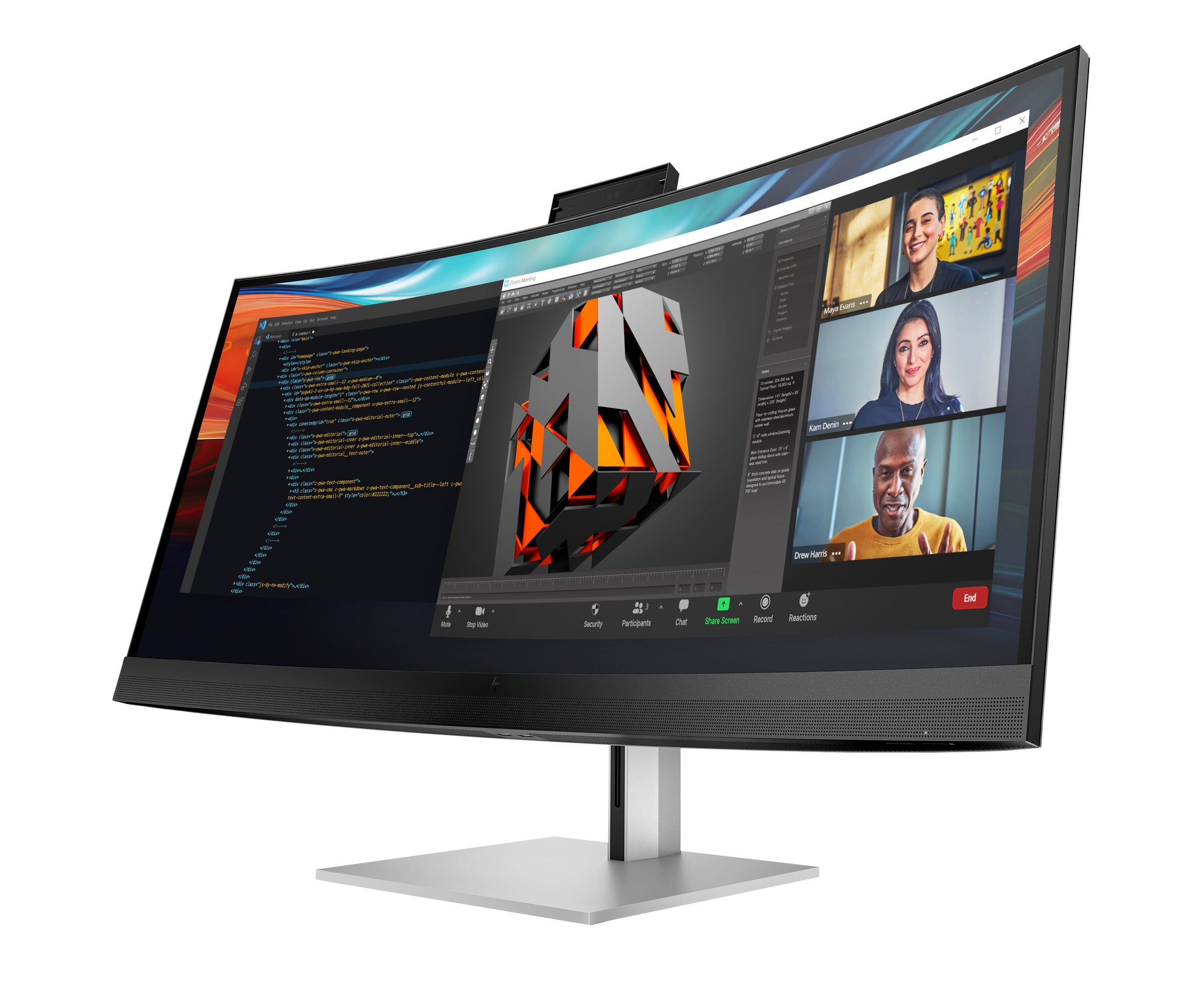 HP Serie 7 Pro 740pm – Monitor, 39,7"