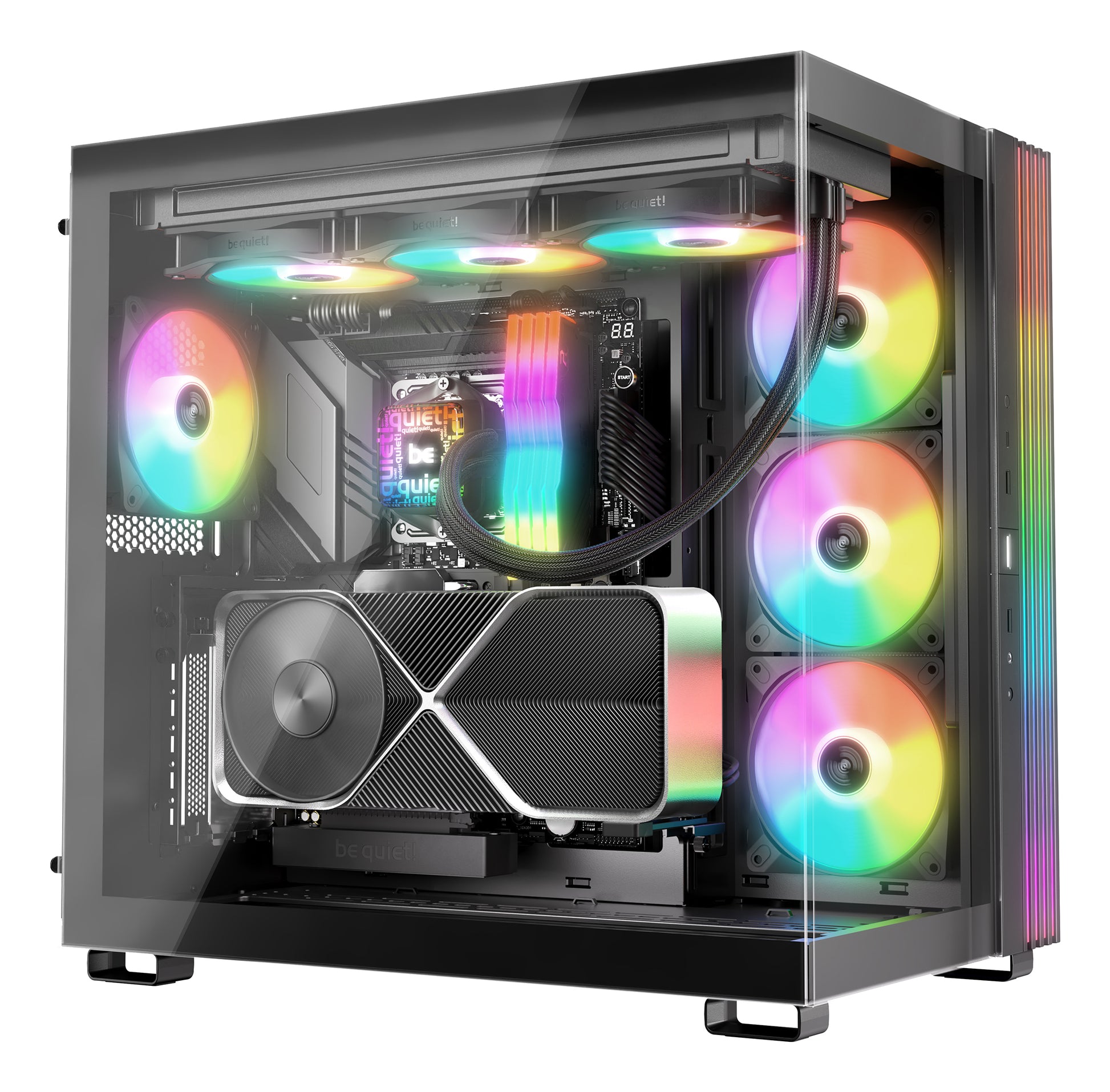 be quiet! be quiet Pure Loop 3 LX 360 mm All-in-One-Flüssigkeitskühler – 3×120 mm Lüfter, RGB – Schwarz
