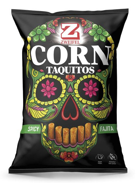 Zweifel Taquitos Chips – Spicy Fajita, glutenfrei, vegan – 125 g