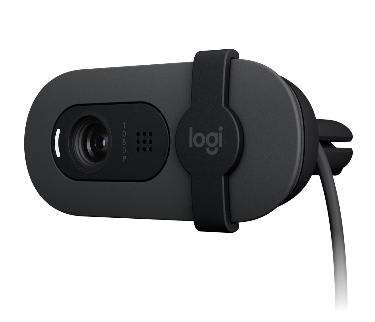 Logitech Brio 100 Webcam – Full HD 1080p, 30 fps, USB, Sichtschutz – Graphit