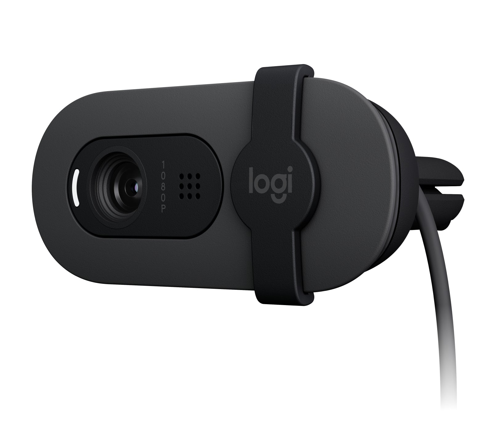 Logitech Brio 100 Webcam – Full HD 1080p, 30 fps, USB, Sichtschutz – Graphit