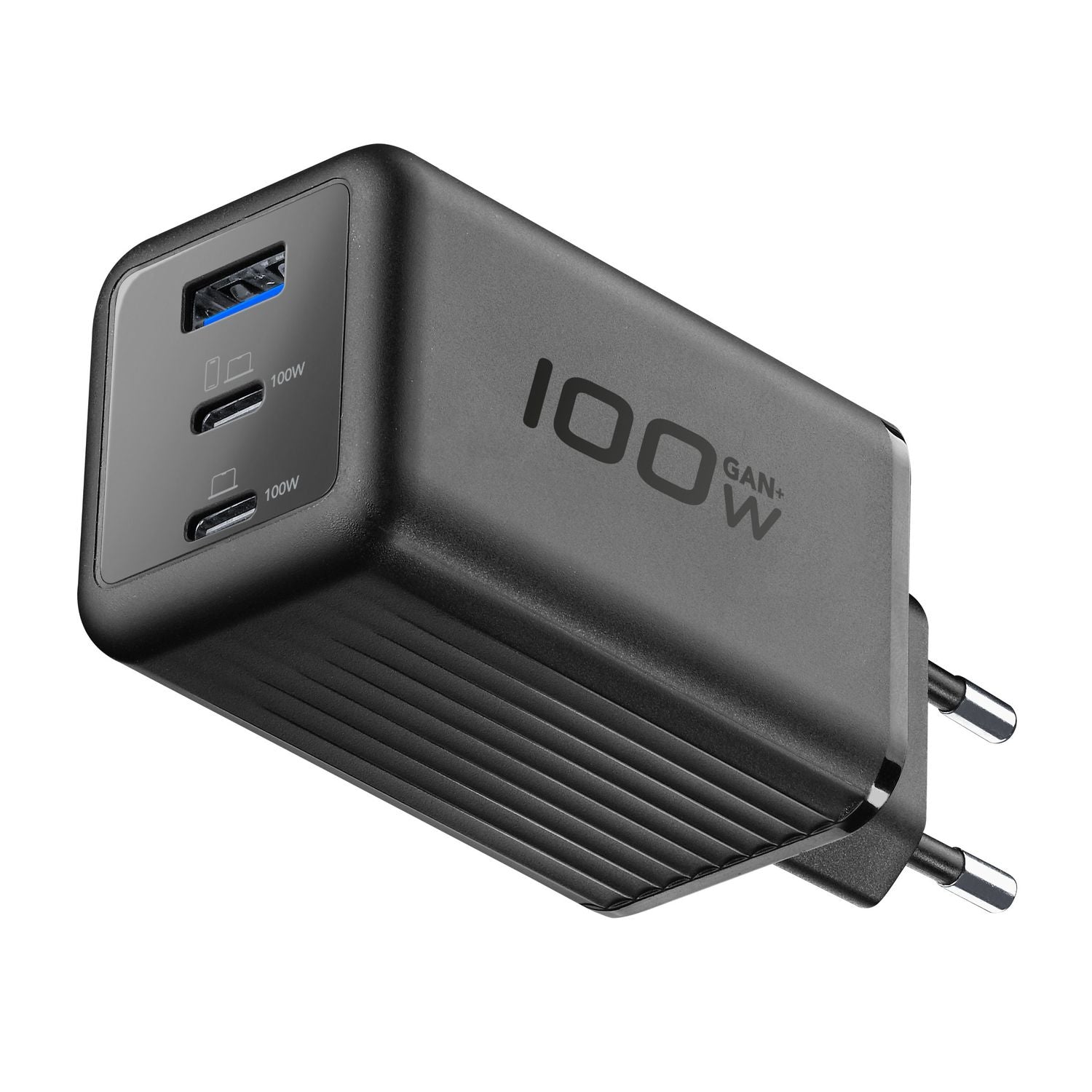Cellularline ACH USB-Wandladegerät 100 W – USB-C×2, USB-A×1 – PD, GaN