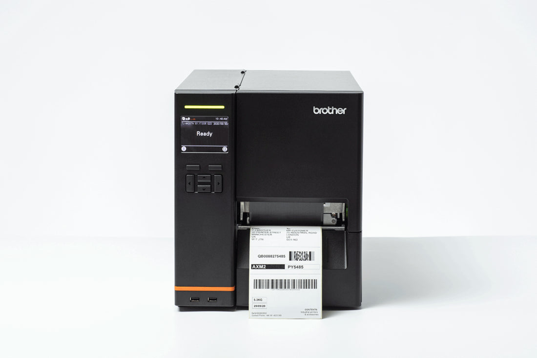 Brother TJ4520TNZ1 – Etikettendrucker, Thermotransfer, bis 101,6 mm, industriell, 300 dpi