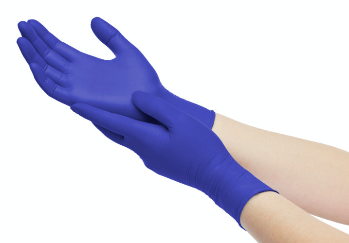 MedBrun Einweghandschuhe Nitril – XL, 50 Paar – Blau, CE, puderfrei