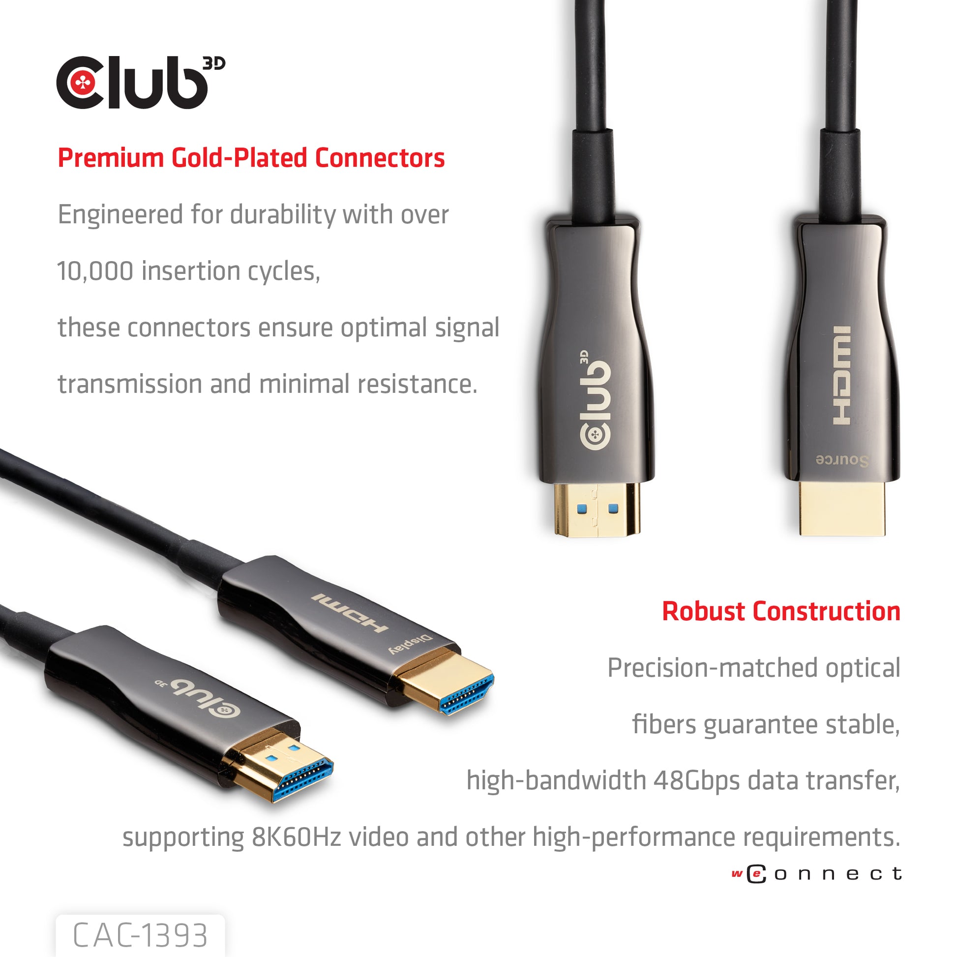 CLUB3D Club 3D HDMI-Kabel, Schwarz