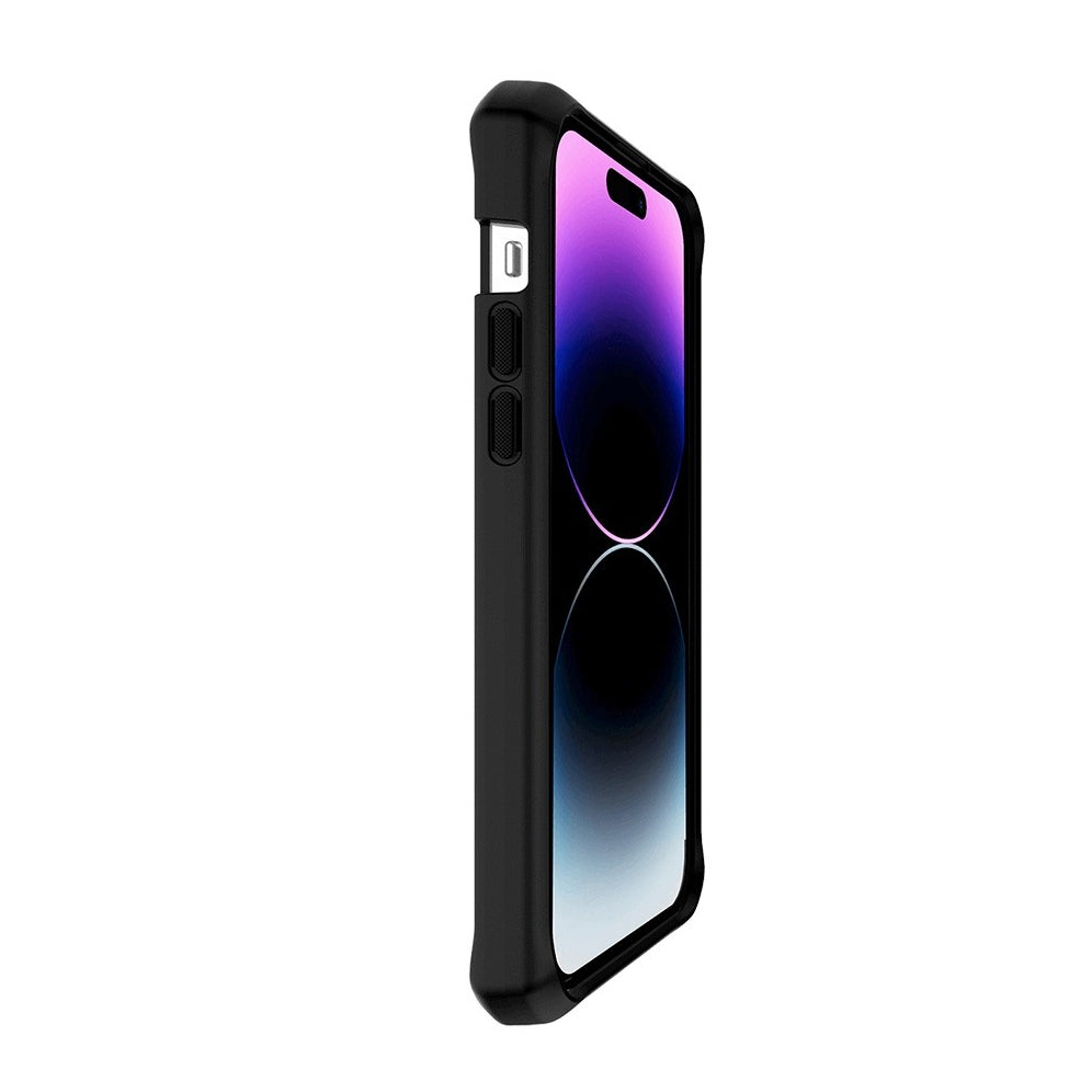 Mobilis Backcover SPECTRUM_R – für Apple iPhone 15 Pro – schwarz matt