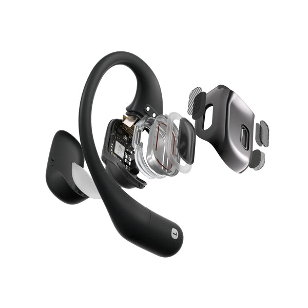 SHOKZ OpenFit Ohrbügel True Wireless – Stereo, BT, Schwarz, BT 5.2