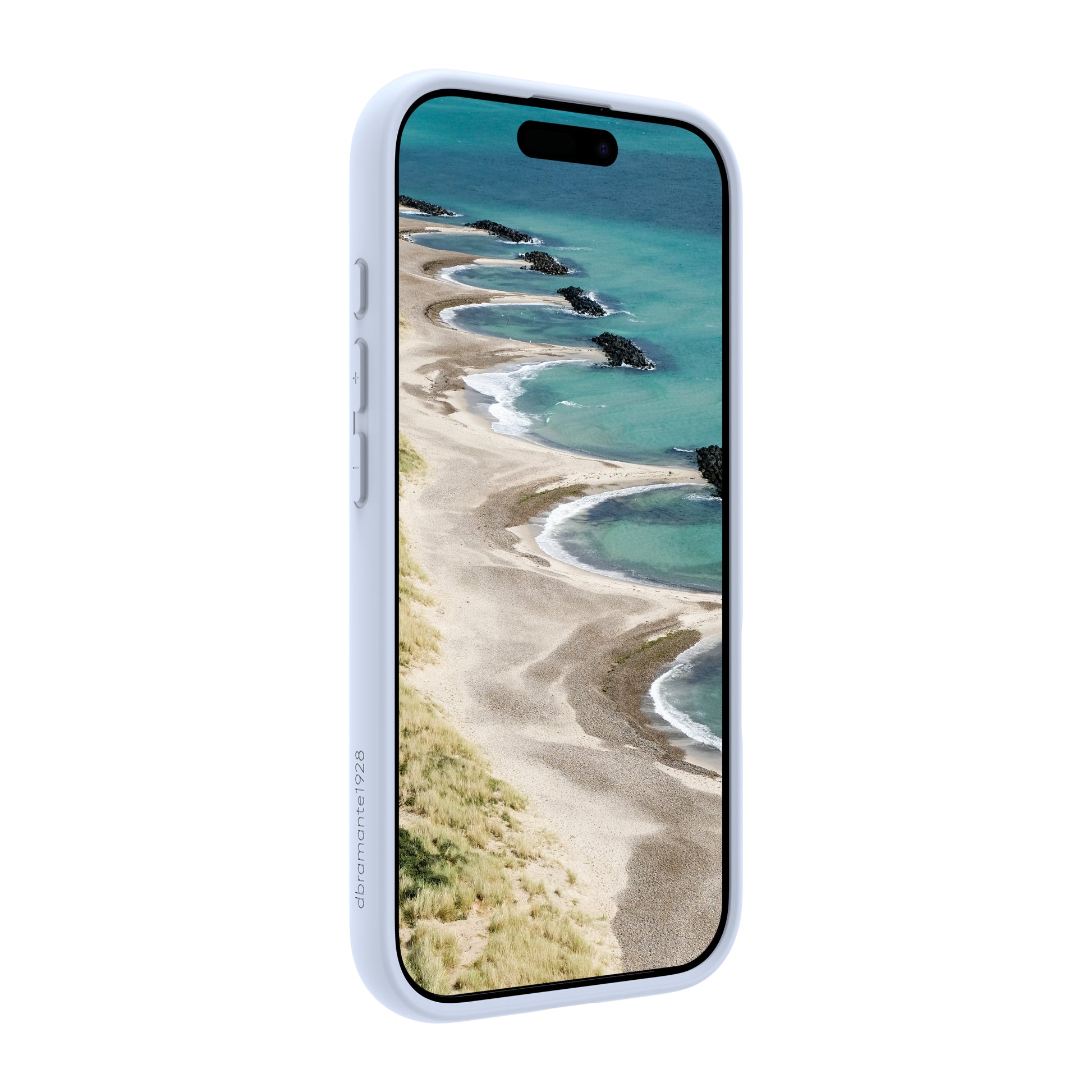 dbramante1928 Grenen MS Backcover – für Apple iPhone 17, Recycling-Kunststoff, Himmelblau, bis 2 m sturzsicher