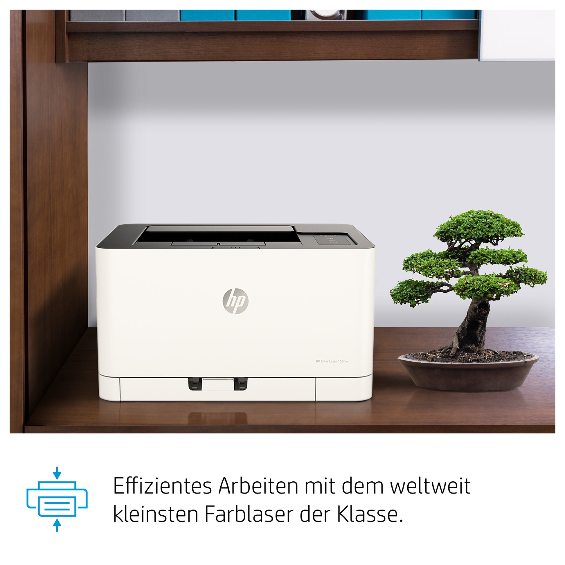 HP Color Laser 150nw – A4, Farbe, Duplex, 4 Seiten/Min., 600 × 600 dpi, WLAN/LAN/USB, Papier: 150 Blatt