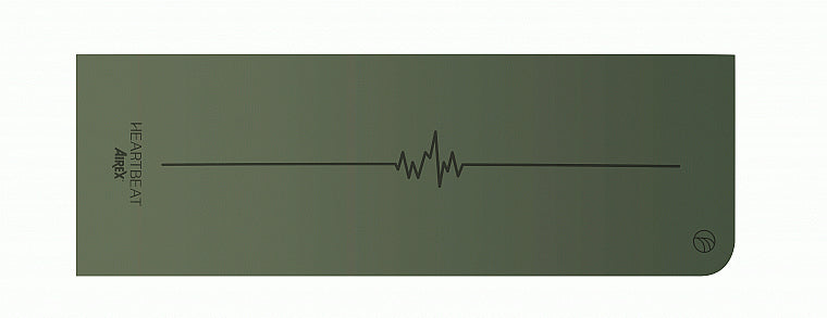 Airex Bodenmatte Heartbeat – Olivgrün, Dicke 0,4 cm