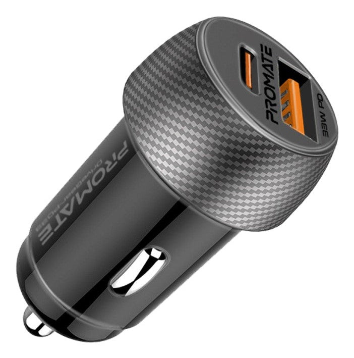Promate DriveGear PD33 Auto-Ladegerät 33 W – USB-C×1, USB-A×1 – PD