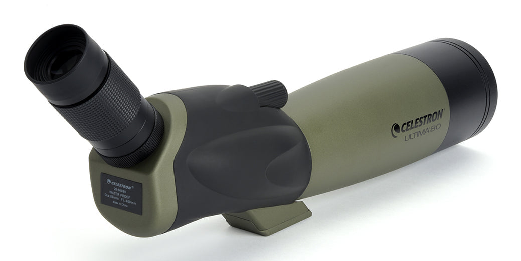 Celestron Ultima 80 A – 20–60×, 80 mm Objektiv, BaK-4, wasserfest, schwarz