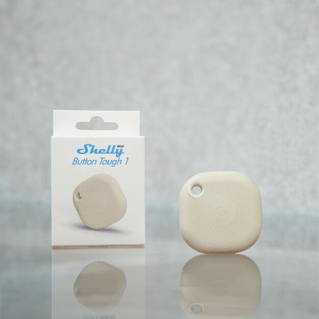 Shelly BLU Tough 1 – Smart-Taster – Bluetooth, Beacon-Modus, CR2032-Batterie – Elfenbein