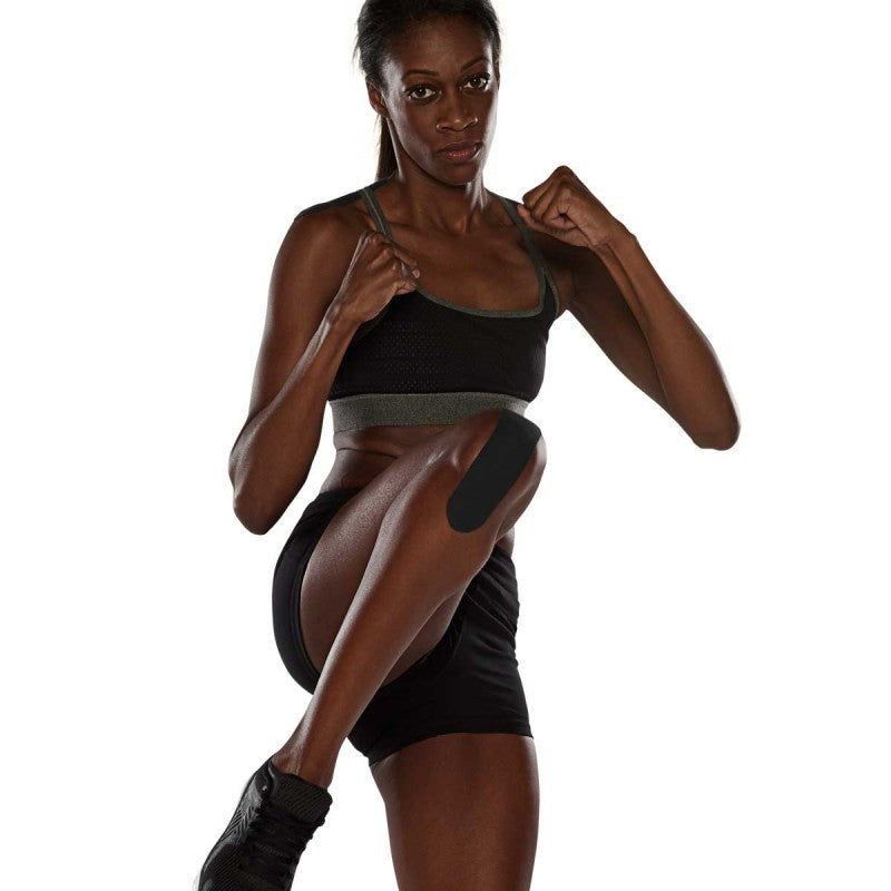 K-Tape Kinesiotape-Binde – 50 mm × 5 m, schwarz, Baumwolle, Spandex, 1 Stück