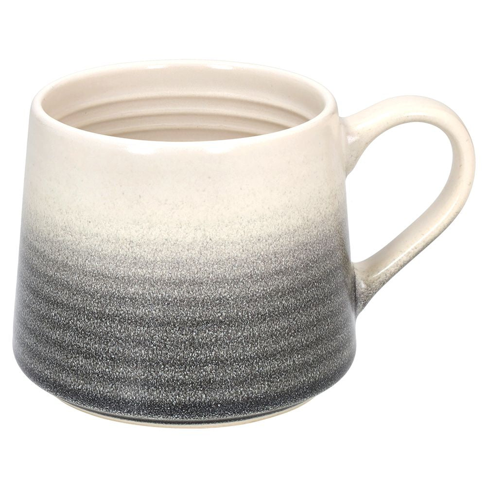 Tognana Porcellane Tognana Kaffeetasse – 450 ml, Ø 11 cm, Knochenporzellan, Grau, spülmaschinenfest, mikrowellengeeignet