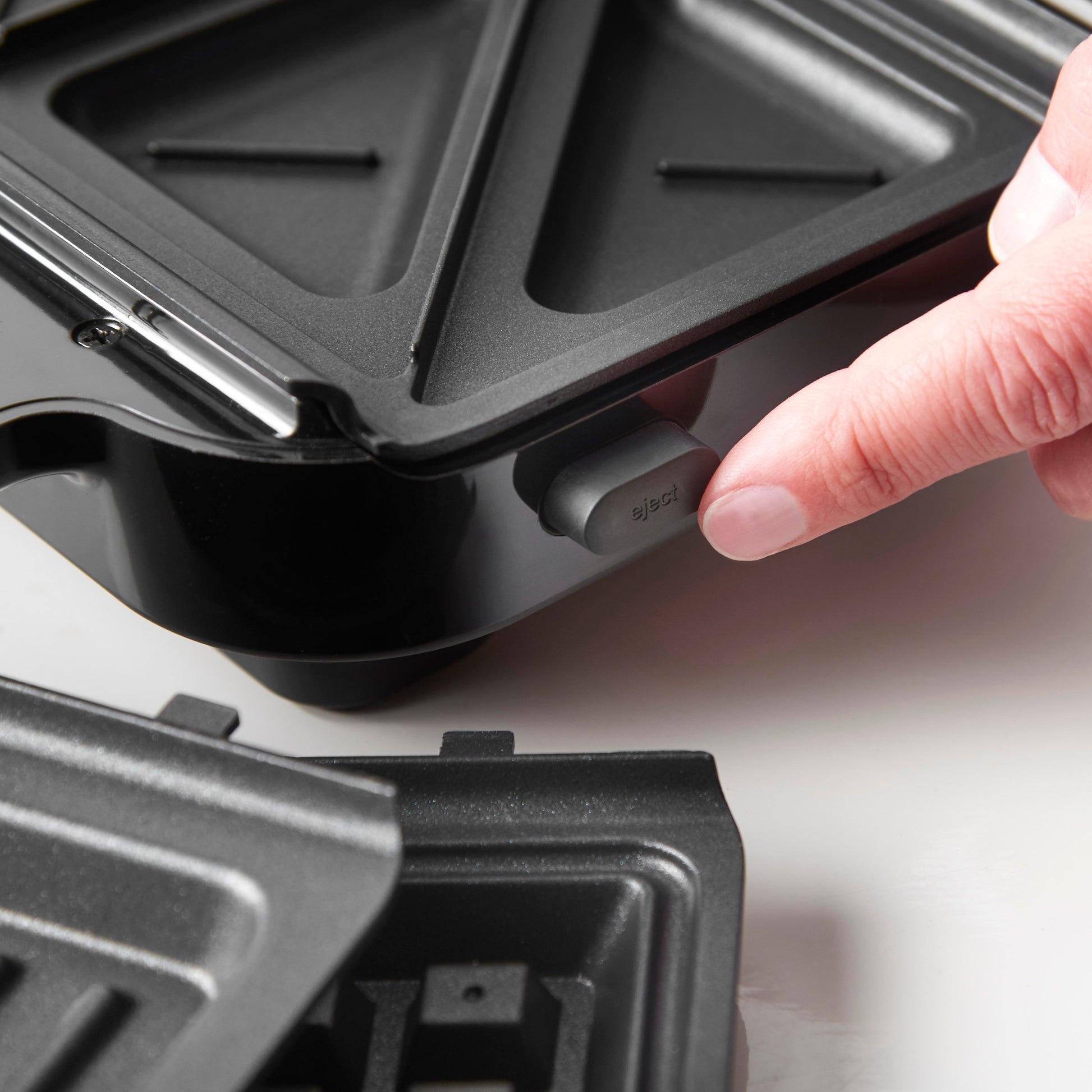 Russell Hobbs Sandwich-Waffeleisen 26810-56 – 750 W, Teflonbeschichtet – Schwarz/Edelstahl