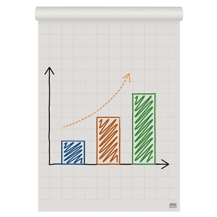Nobo Flipchartblock kariert 50 mm – 58 × 81 cm, 50 Blatt, 70 g/m²