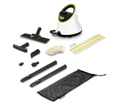 Kärcher Dampfreiniger SC 2 Deluxe – 1 l – 1500 W – schwarz/weiss – 23,1 × 30,4 × 28,7 cm