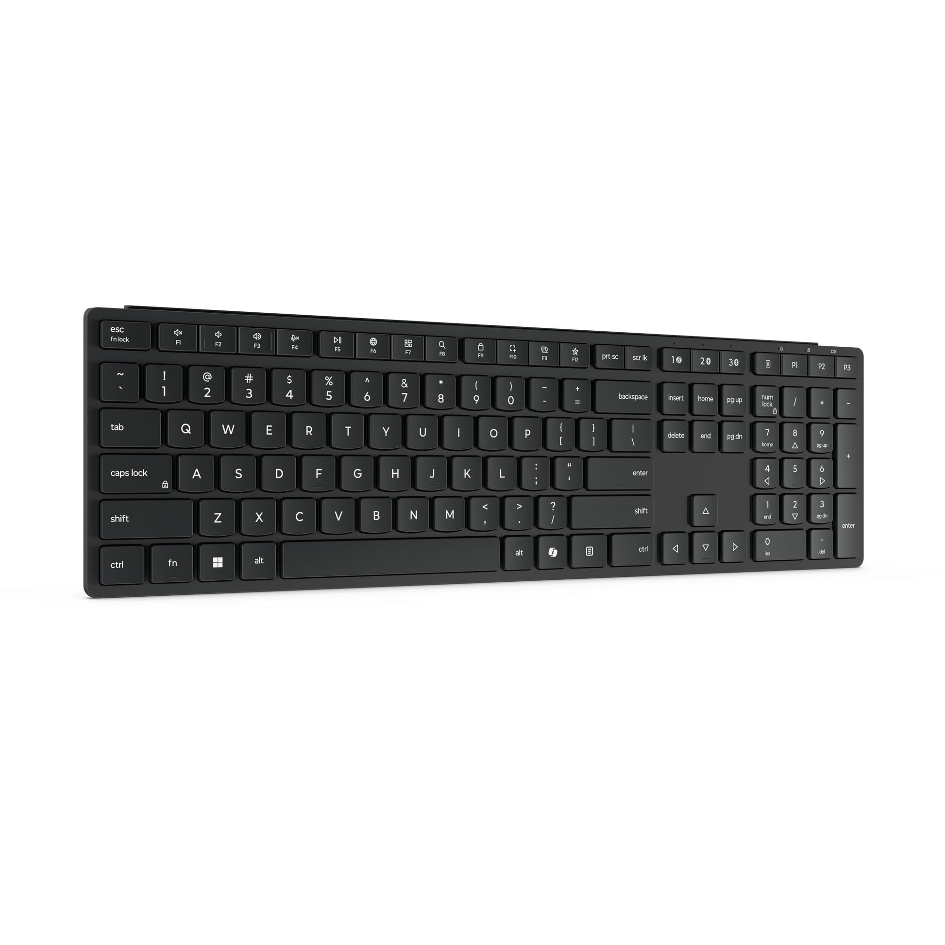 Lenovo Wireless Multi-Mode Pro 6000 – Tastatur – Membran – Bluetooth 5.4 & 2,4 GHz (USB-A Empfänger) – QWERTY