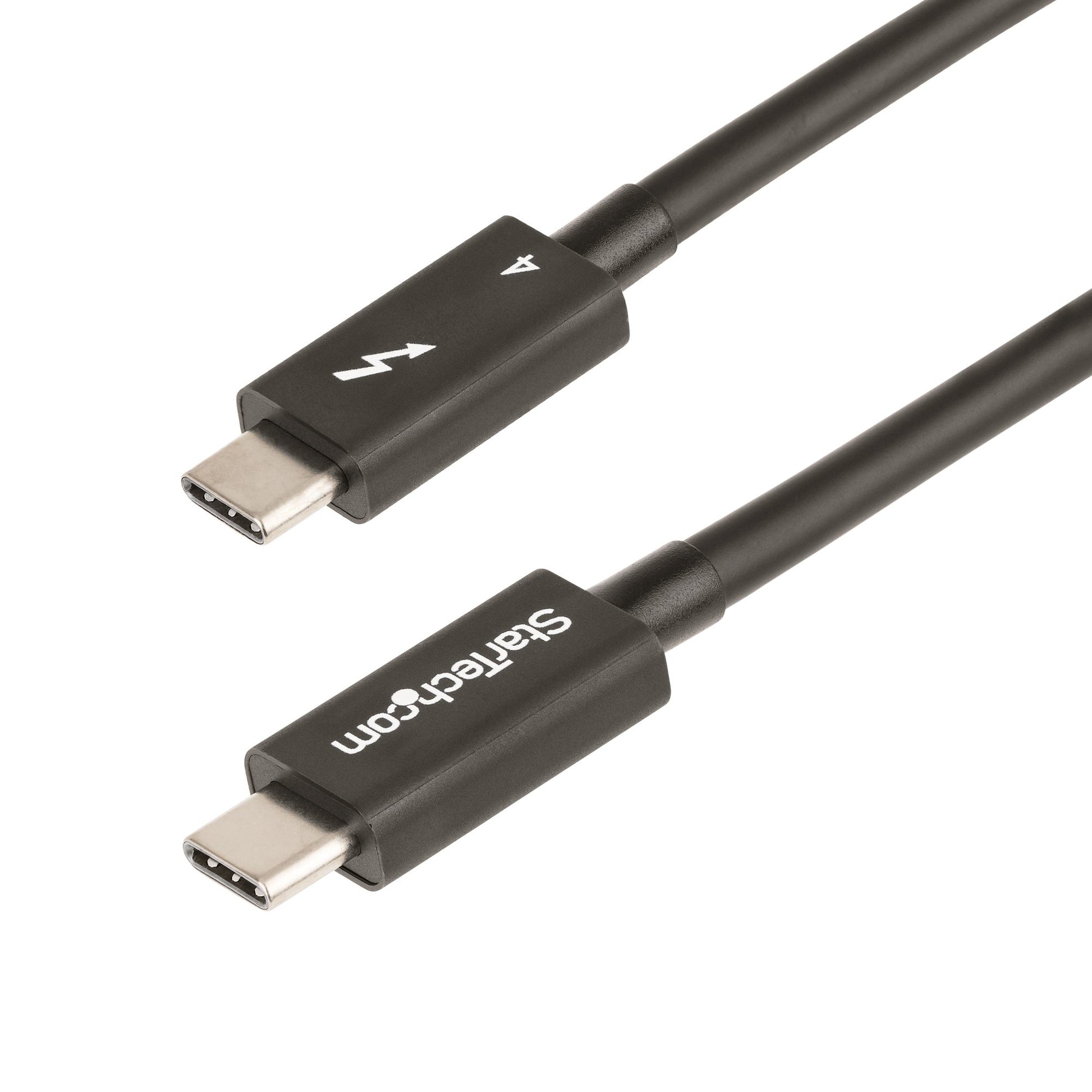 StarTech.com Thunderbolt 4 (USB-C) Kabel – 40 Gbit/s – 1 m – PD 100 W – 8K/60 – TPE-Mantel – Schwarz