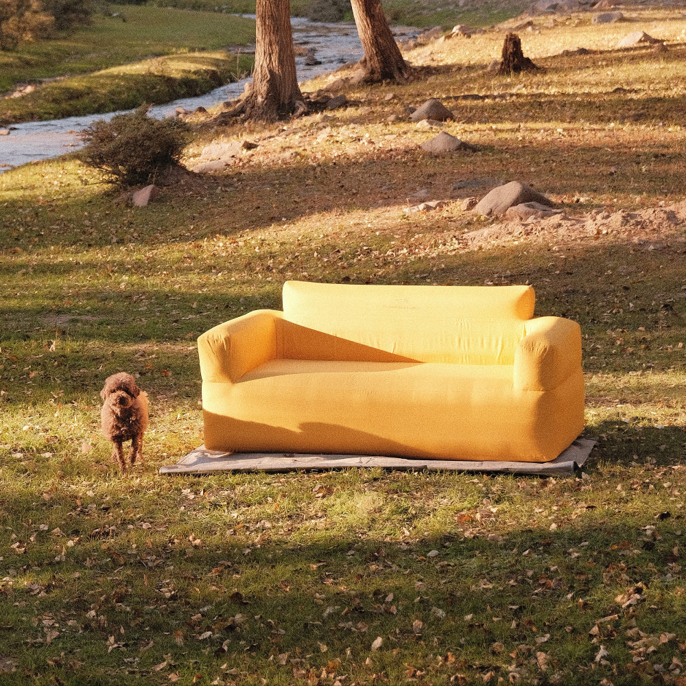 Aerogogo Beistelltisch BS2-01 – 103 × 74 × 80 cm – Polyester & PVC – türkis