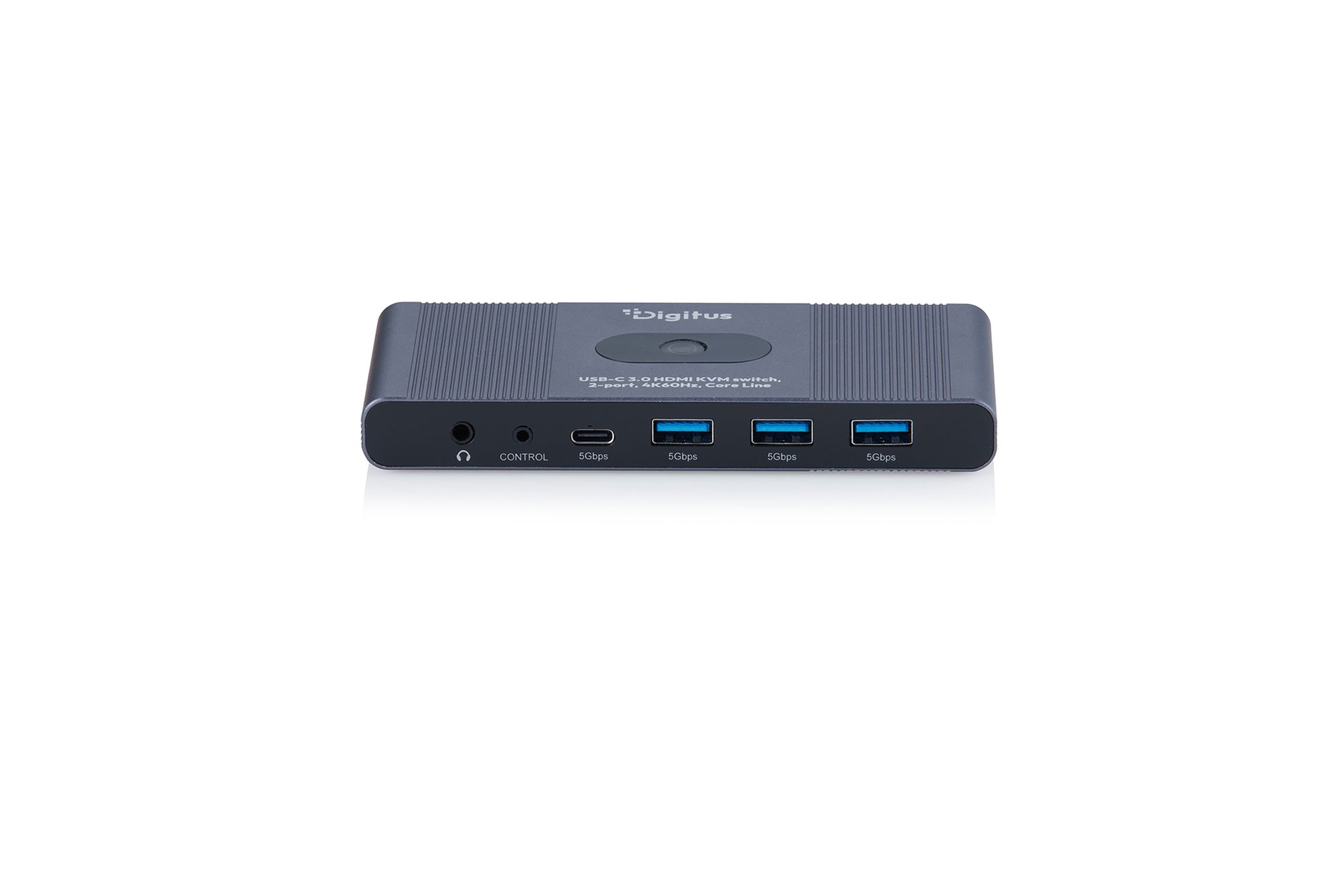 Digitus Core Line – 2-Port HDMI/USB-C KVM-Switch – 4K/60 Hz, USB 3.0-Hub