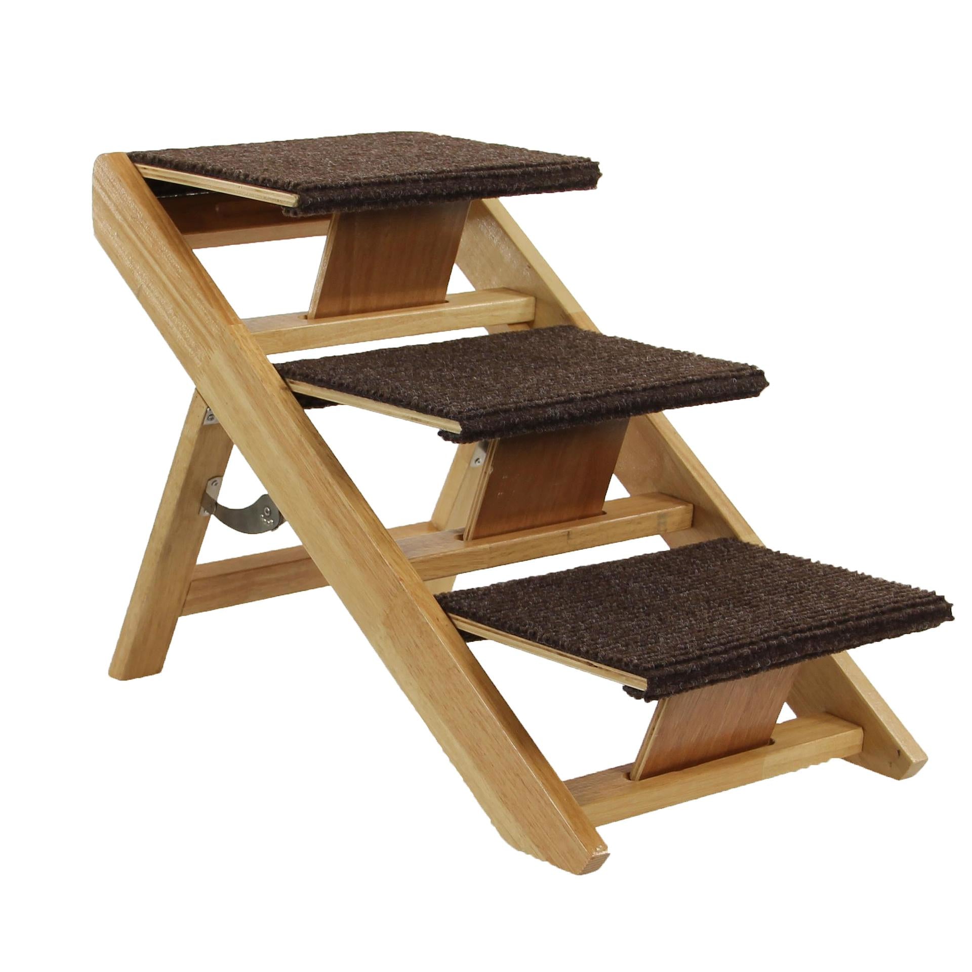 SwissPet Senti Rampe – Holz – Braun – Faltbar, 50 kg Tragkraft – Für Hund – 340 × 400 × 600 mm
