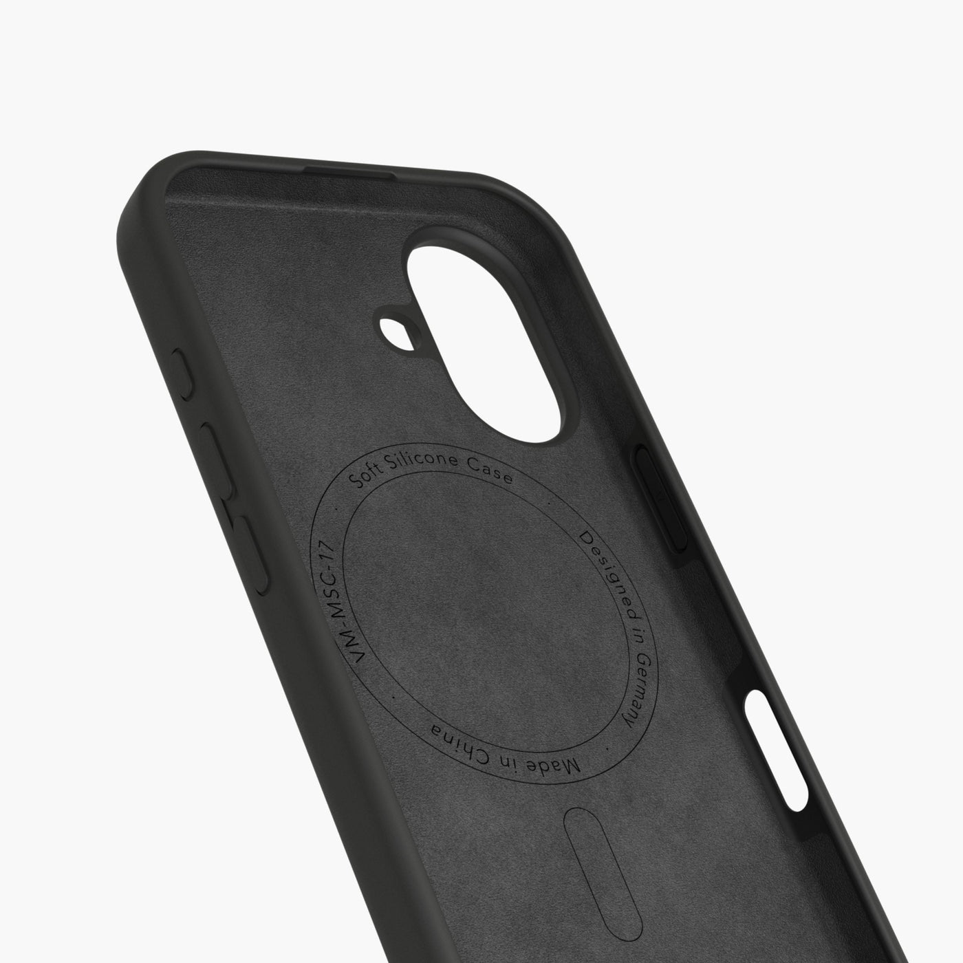 Vonmählen Backcover – für Apple iPhone 17 – schwarz – Silikon – MagSafe-kompatibel