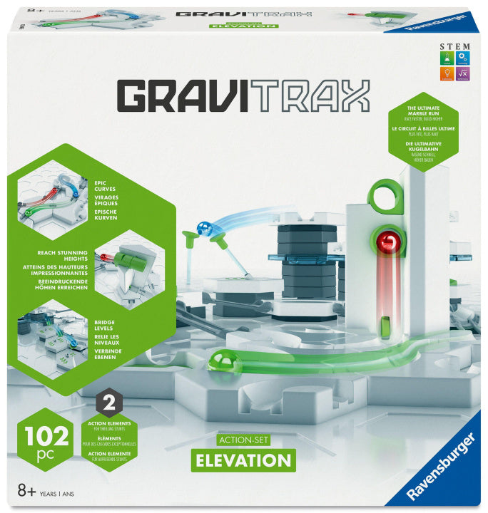 Ravensburger GraviTrax Action Set Elevation Kugelbahn – 102-teilig – ab 8 Jahren – Kunststoff, FSC