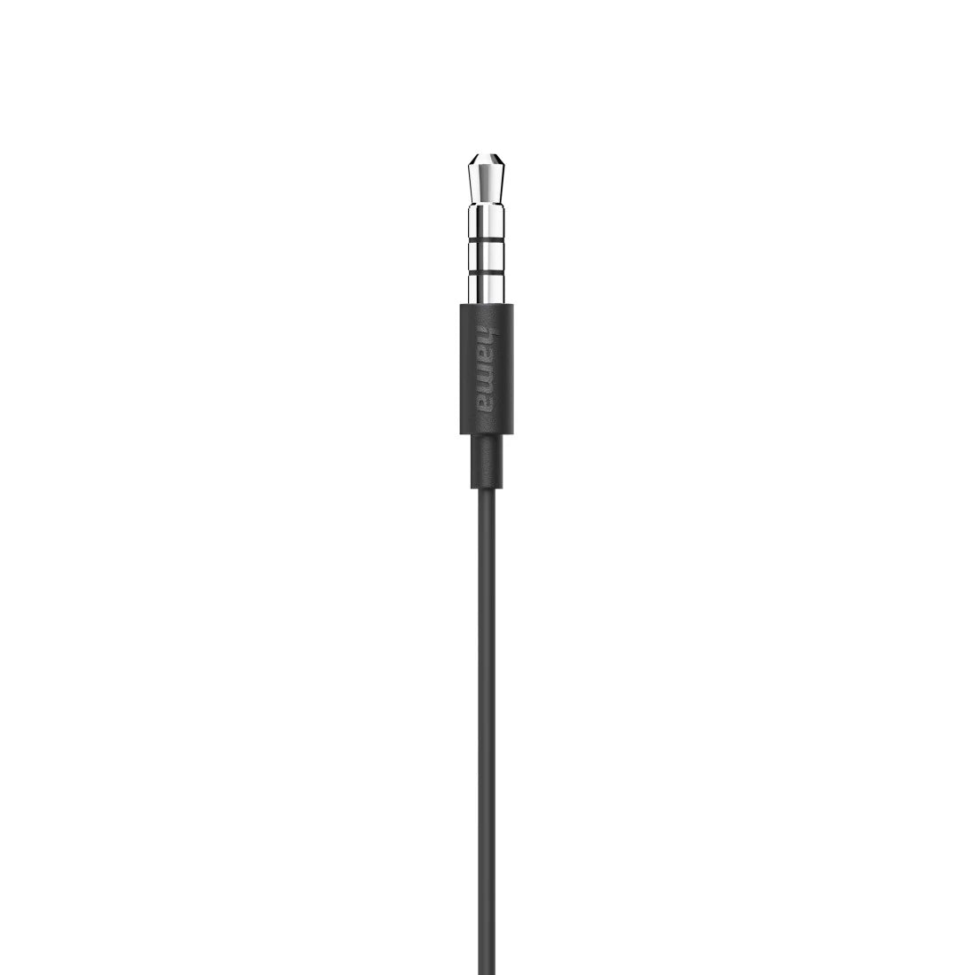 Hama Noble In-Ear Headset – Stereo, 3,5 mm Klinkenkabel, Schwarz
