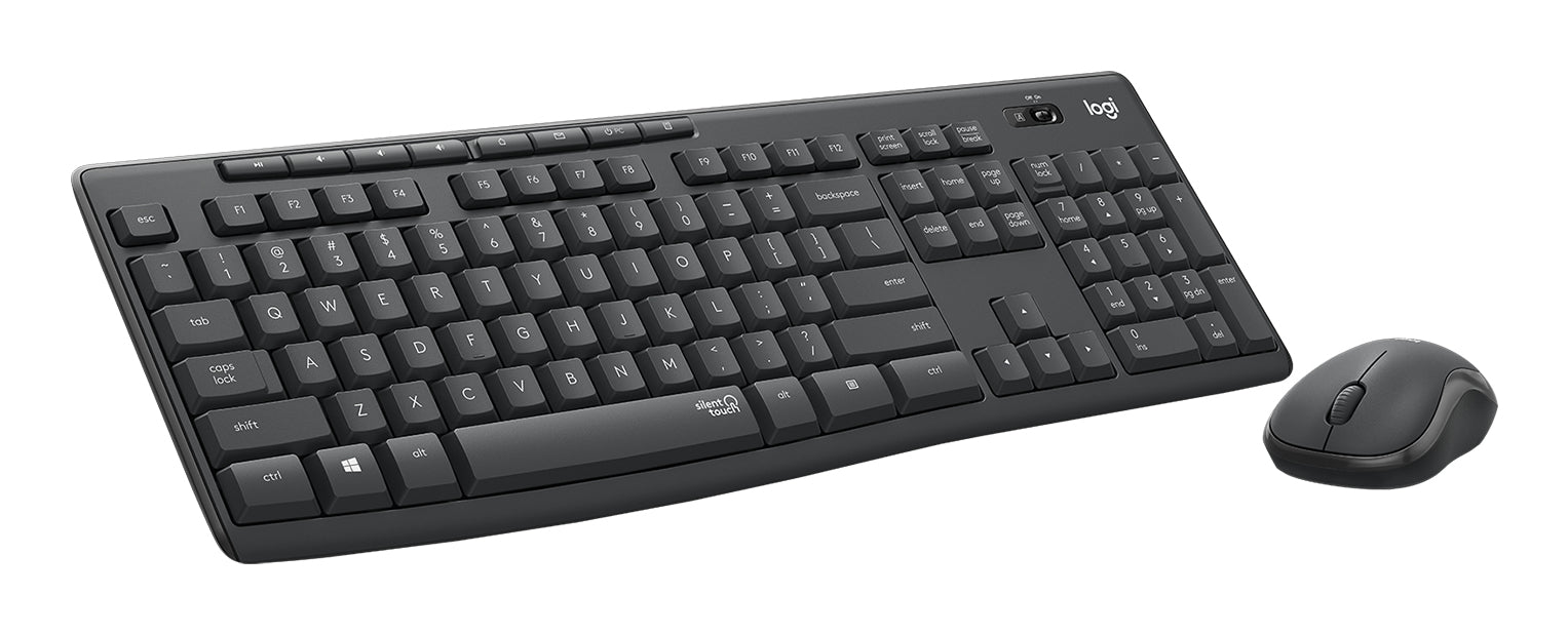 Logitech MK295 – Tastatur, kabellos, CH-Layout (DE-CH), Grau