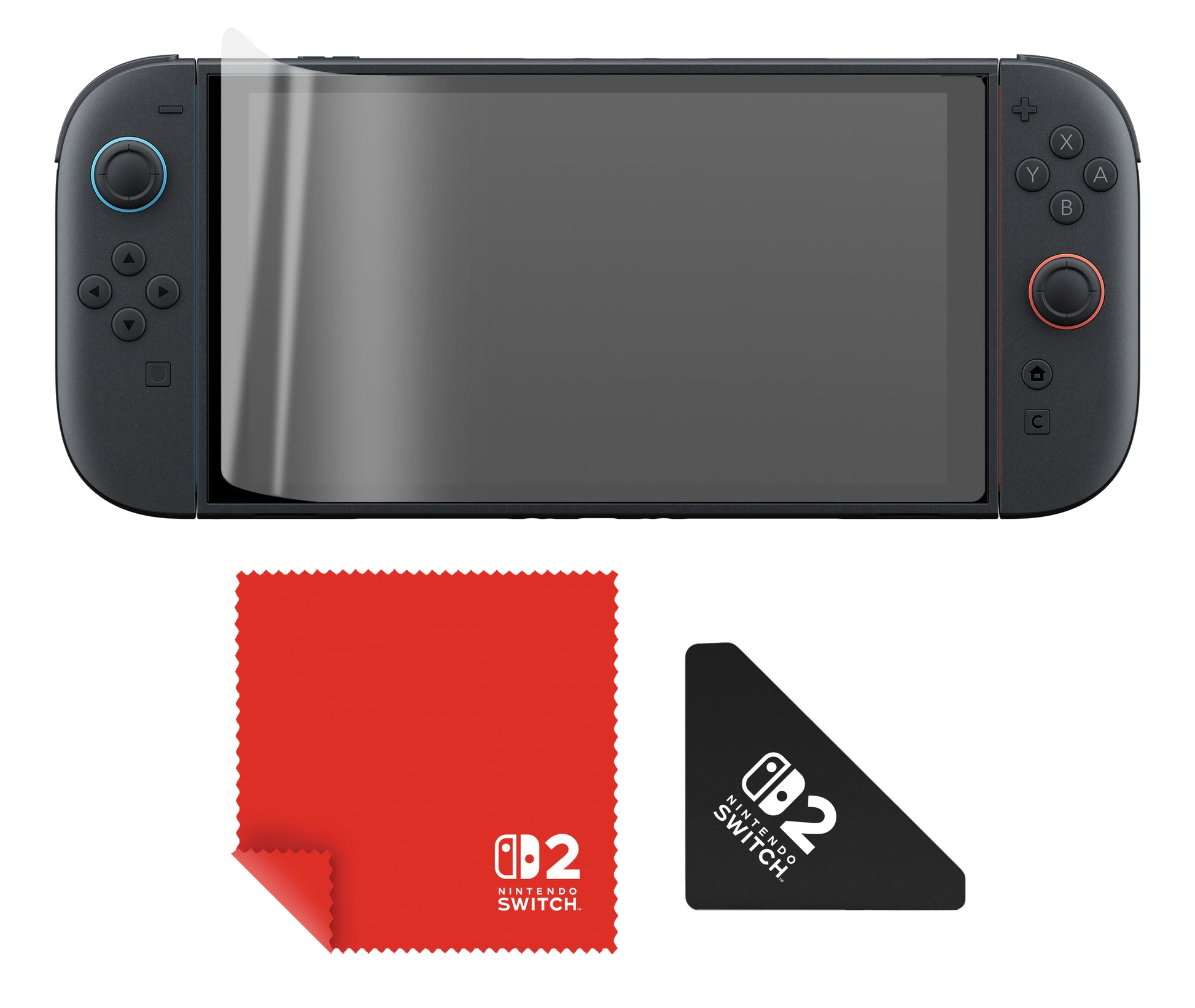Turtle Beach Displayschutz (Folie), Blaulichtfilter – für Nintendo Switch 2 – 2er-Pack – mit Applikator