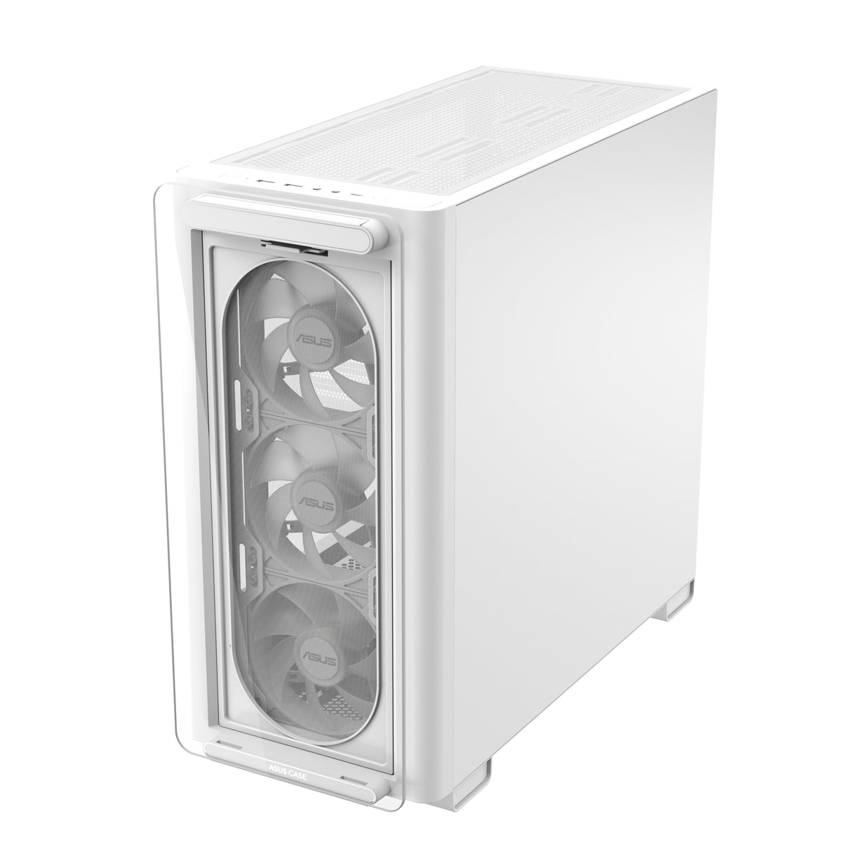 ASUS A23 PLUS TG – Gehäuse – mATX/Mini-ITX, Weiss, ARGB, 3×120/1×120 mm, 2×3,5"/3×2,5"