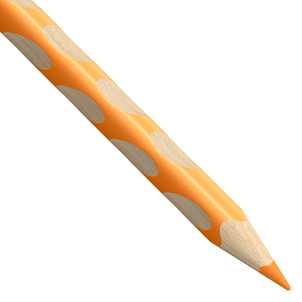 STABILO Buntstifte EASYcolors L – Dreikant, Minen-Ø 4,2 mm, 12 Farben, in Kartonetui, mit Spitzer