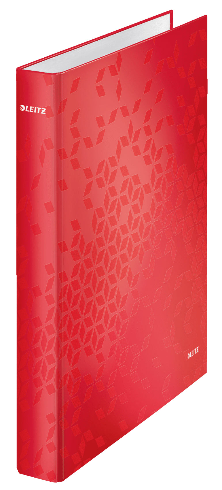 Leitz WOW Ringbuch – 2-D-Ring Ø 25 mm – für A4 – Rückenbreite 4 cm – Rot