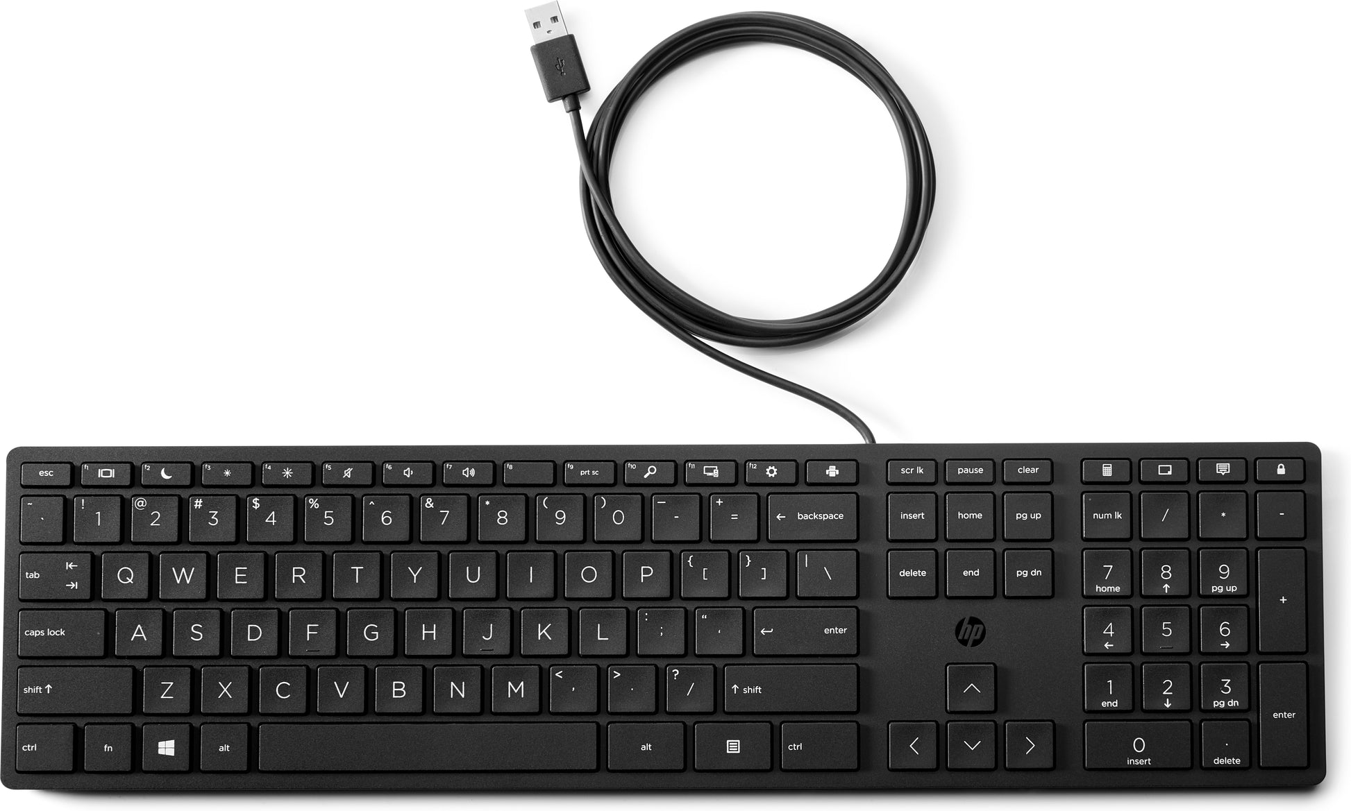 HP 320K Tastatur - kabelgebunden, USB - schwarz