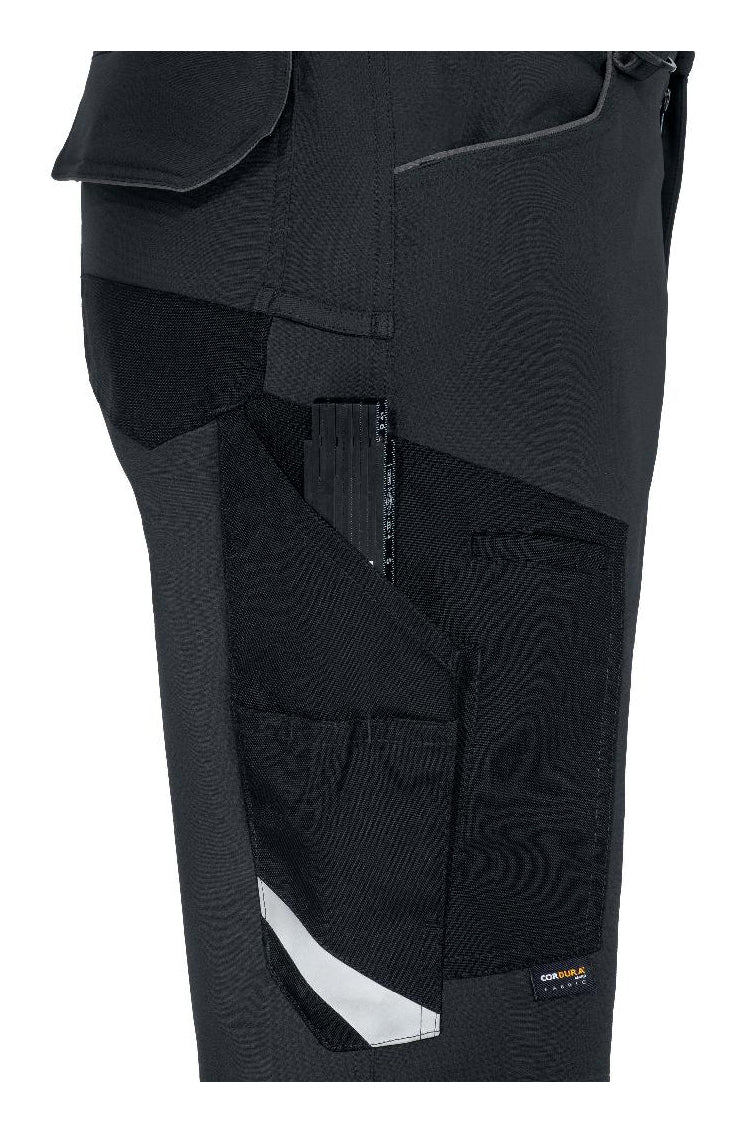 Uvex Cargohose suXXeed craft – Grösse 62 – Graphit, Reflektierend, 4-Wege-Stretch, Knieschutz