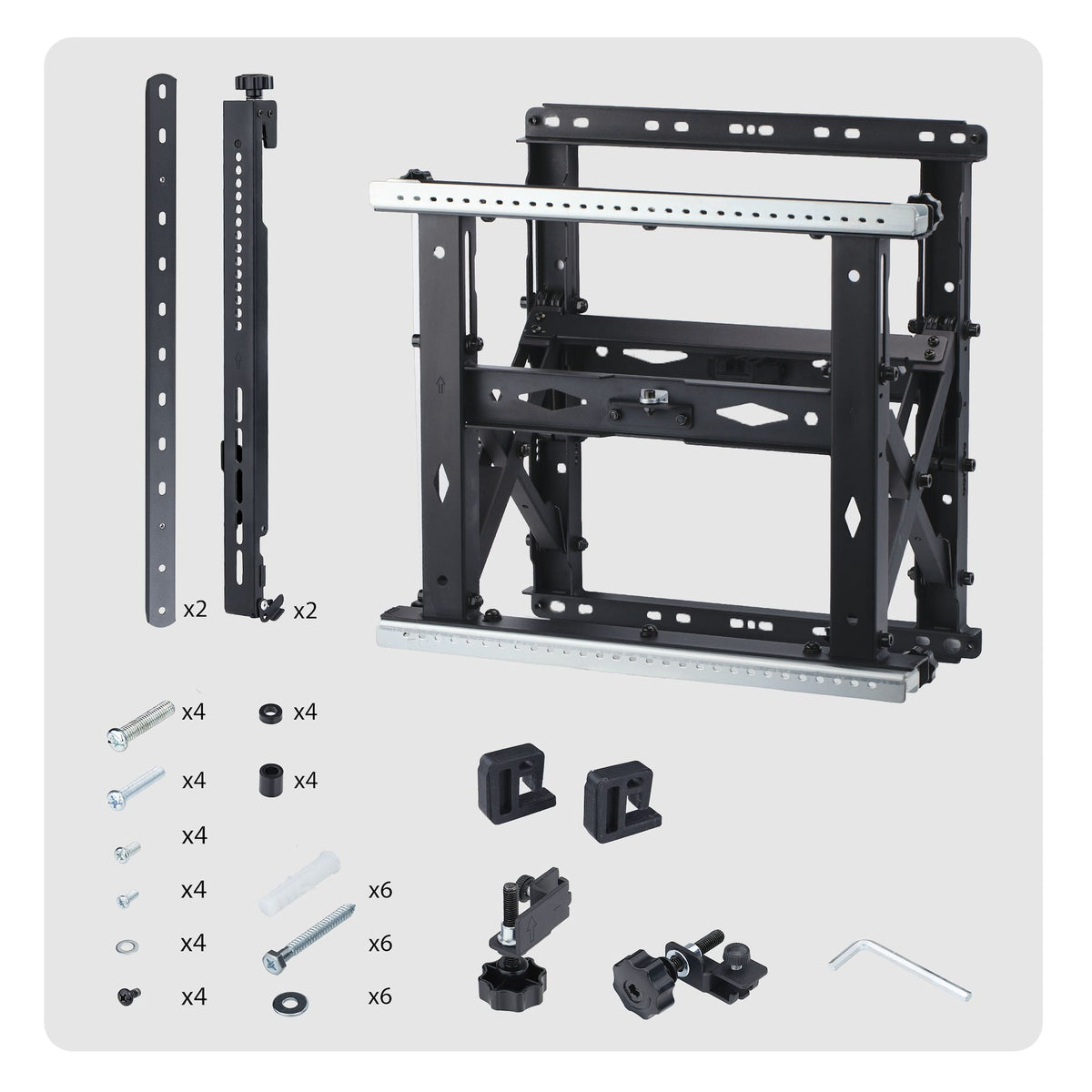 StarTech.com Wandhalterung – Fix – 45–70" – VESA 200×200–600×400 – bis 70 kg, für 45–70" Displays